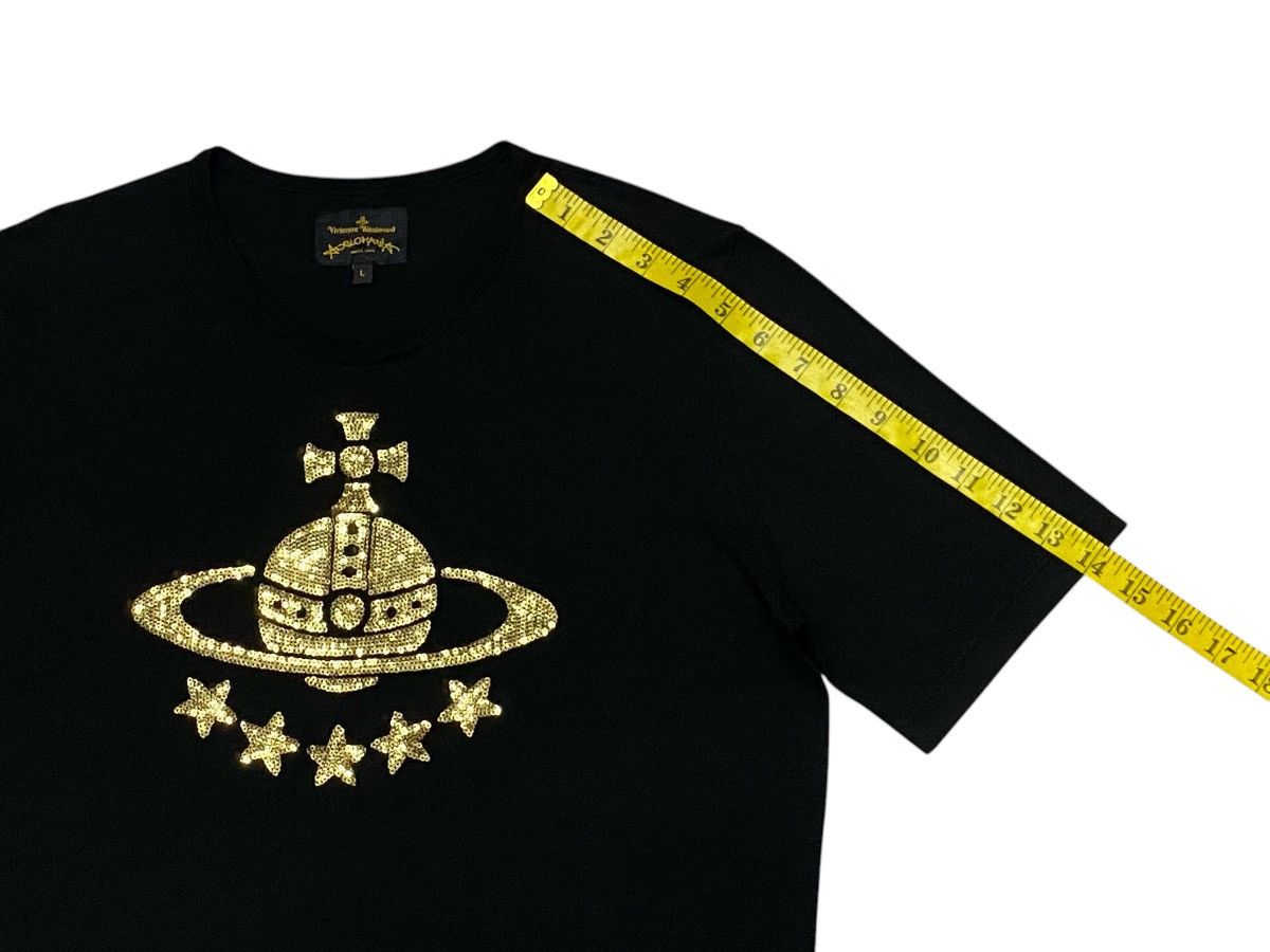 Vivienne Westwood Vivienne Westwood Anglomania Black Sequined Orb Shirt Size L / US 10 / IT 46 - 17 Thumbnail