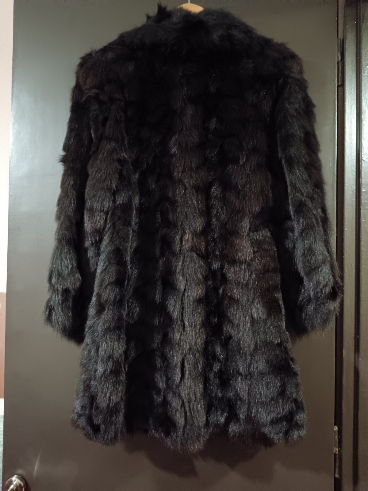 Other Vintage Real Fox Fur Coat Black Brown Luxury Size L / US 10 / IT 46 - 4 Thumbnail