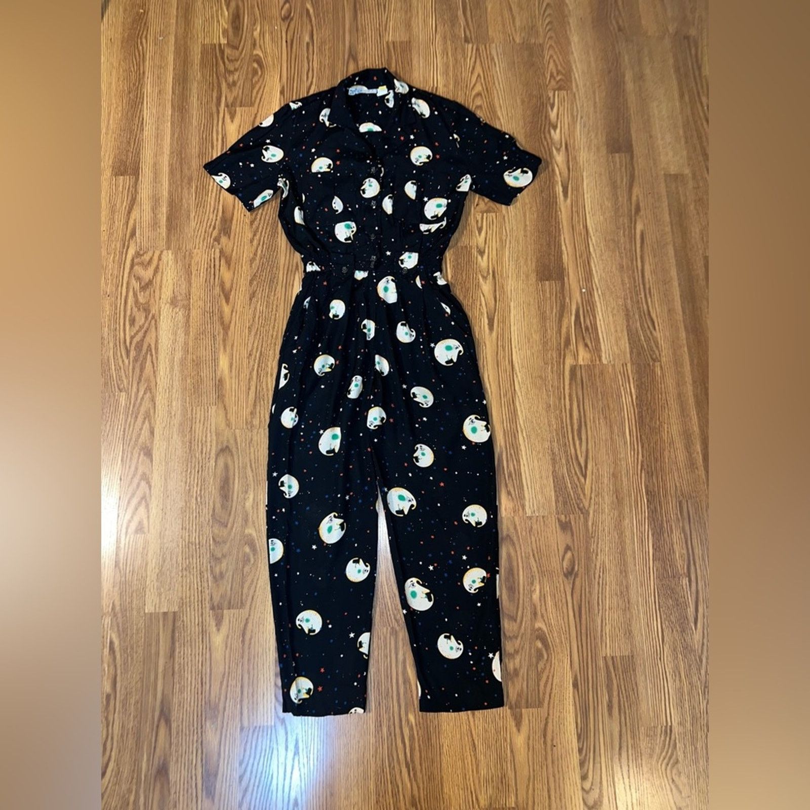 Other Super Funky Aura Moon Man Jumpsuit! Size 28" / US 6 / IT 42 - 2 Thumbnail