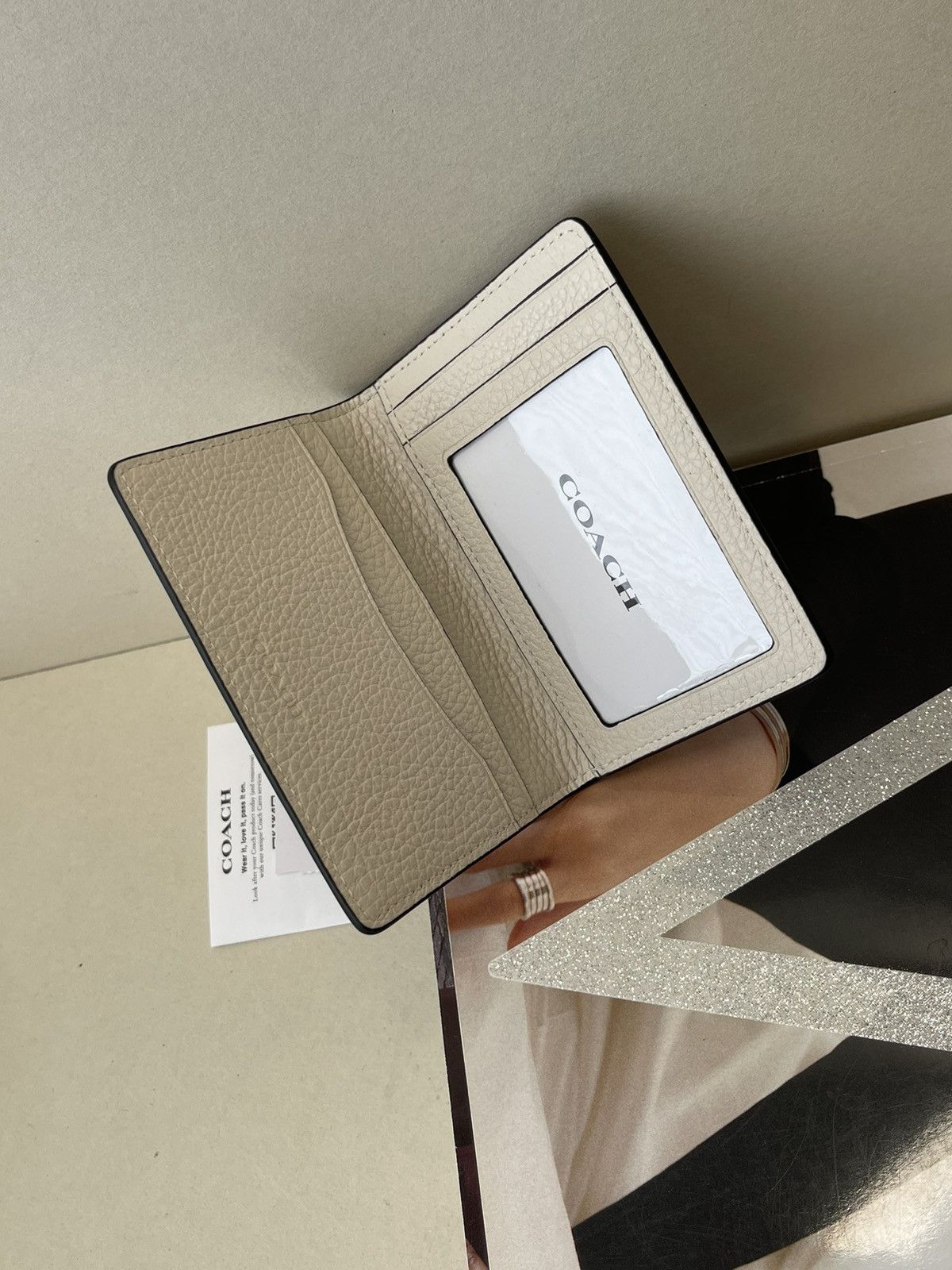 Coach (new+tag+box) Coach women bifold + card case leather wallet Size ONE SIZE - 7 Thumbnail
