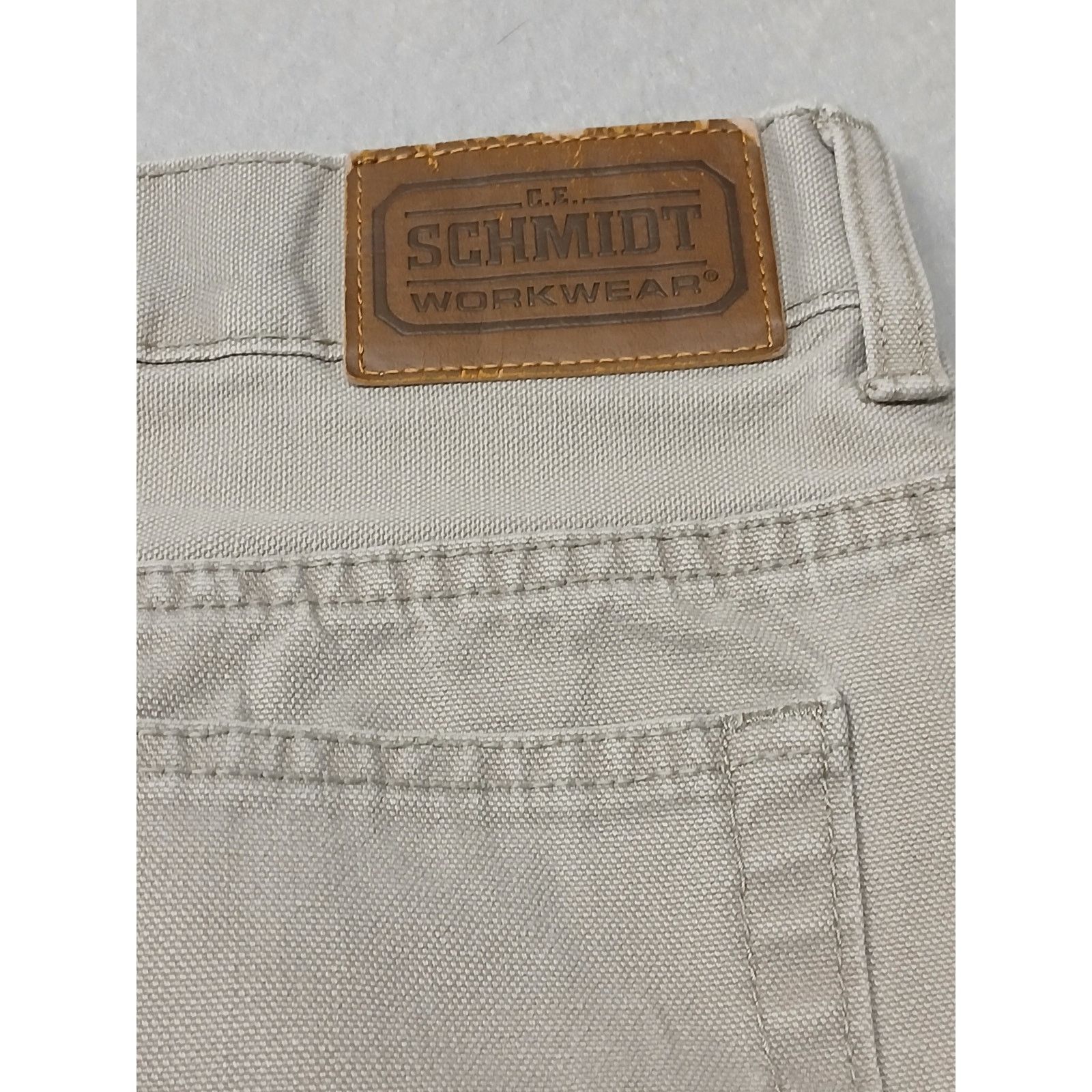 SCHMIDT C.T. Schmidt Workwear (36x30) Beige Carpenter Relaxed Jeans Size US 36 / EU 52 - 10 Thumbnail