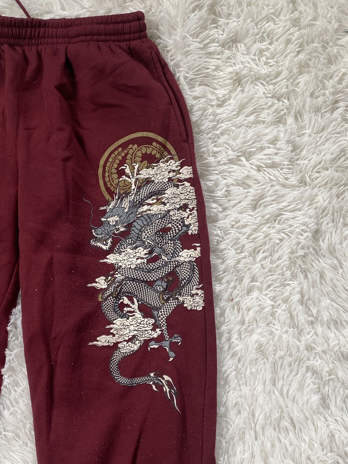 Vintage 🔥Japanese Traditional Brand Bullet Noise Embroidery Dragon Size US 30 / EU 46 - 4 Thumbnail