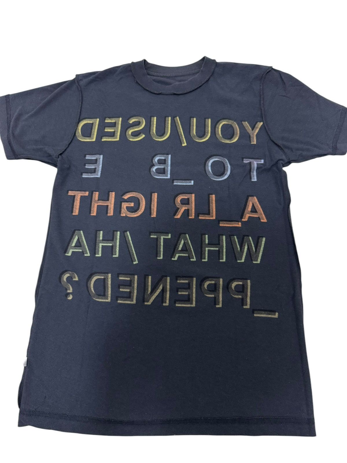 Band Tees IN RAINBOW RADIOHEAD EXTRA SMALL AOP 15 STEP SONG LYRIC TEE Size US XXS / EU 40 - 5 Thumbnail