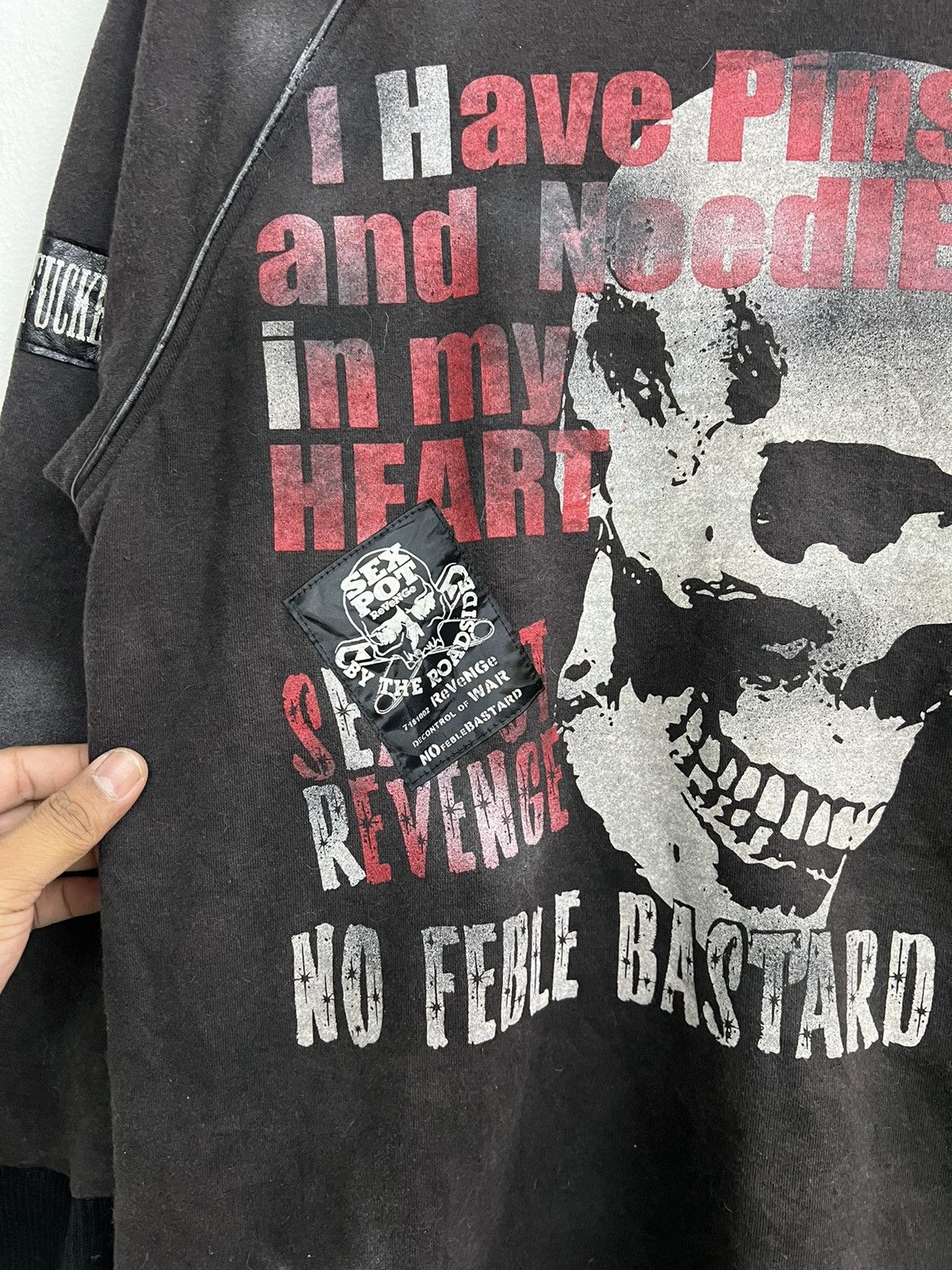 If Six Was Nine Vintage Sex Pot Revenge Trompe L'oeil Skull Sick Punk Style Size US L / EU 52-54 / 3 - 17 Thumbnail