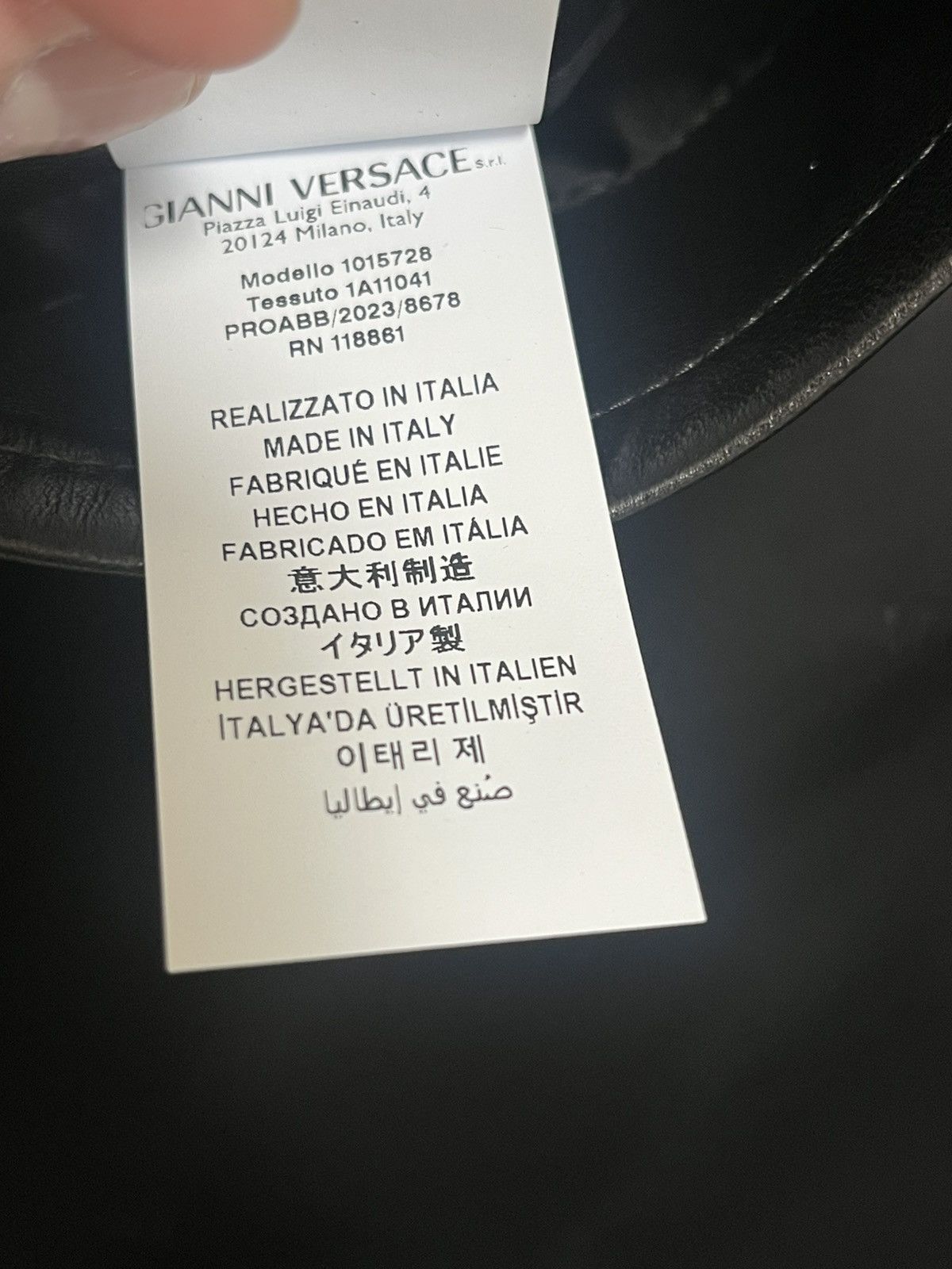 Versace Versace Leather Shirt Sz 54 Size US L / EU 52-54 / 3 - 12 Thumbnail