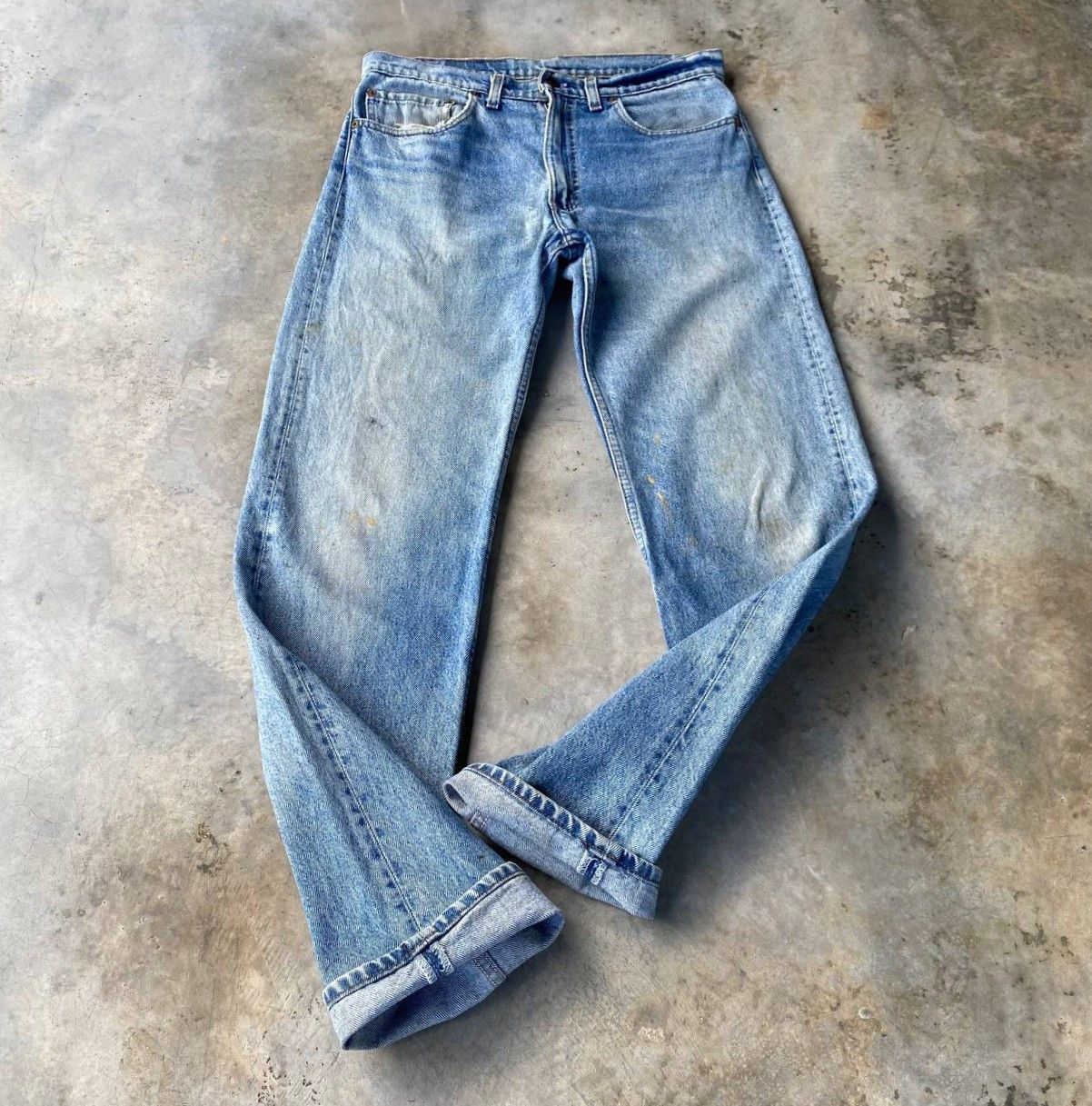 Levi's Vintage Clothing VINTAGE LEVI’S 505 MUDWASH - 90s USA 553 BUTTON STAMP W33 Size US 33 - 13 Thumbnail