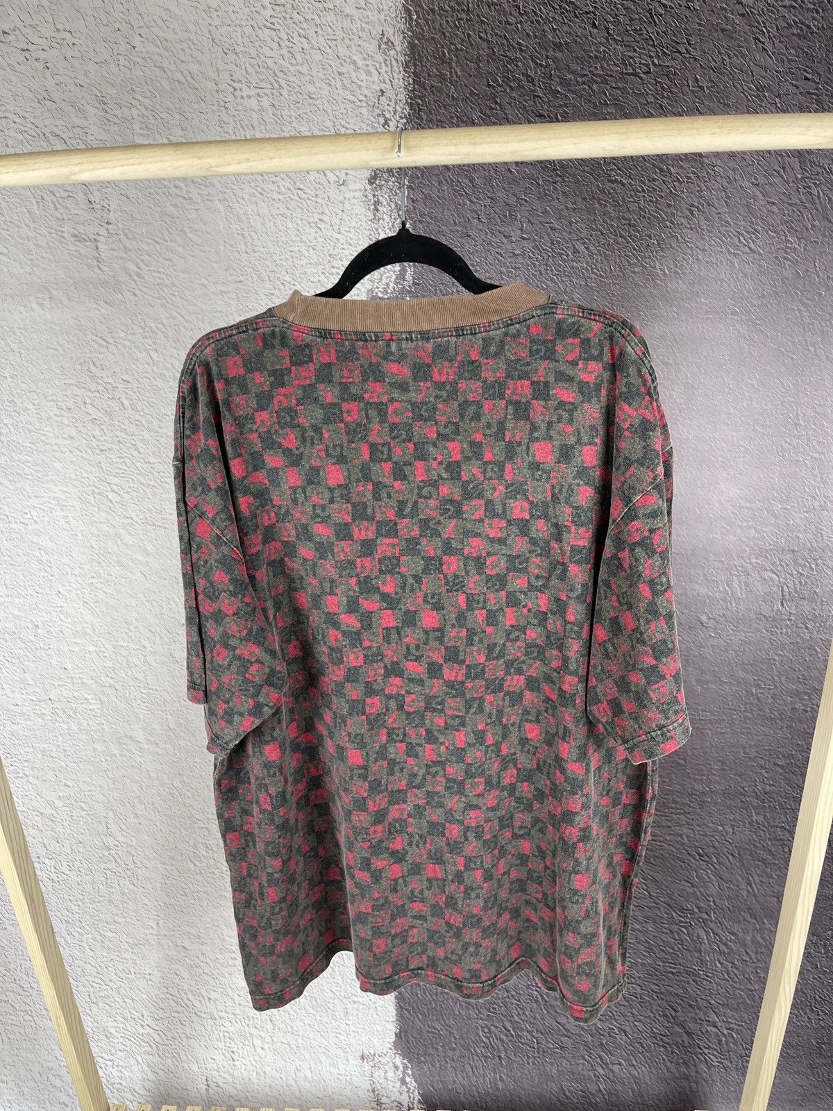 Nike Nike vintage 90s monogram checkered oversized tee shirt Size US L / EU 52-54 / 3 - 10 Thumbnail