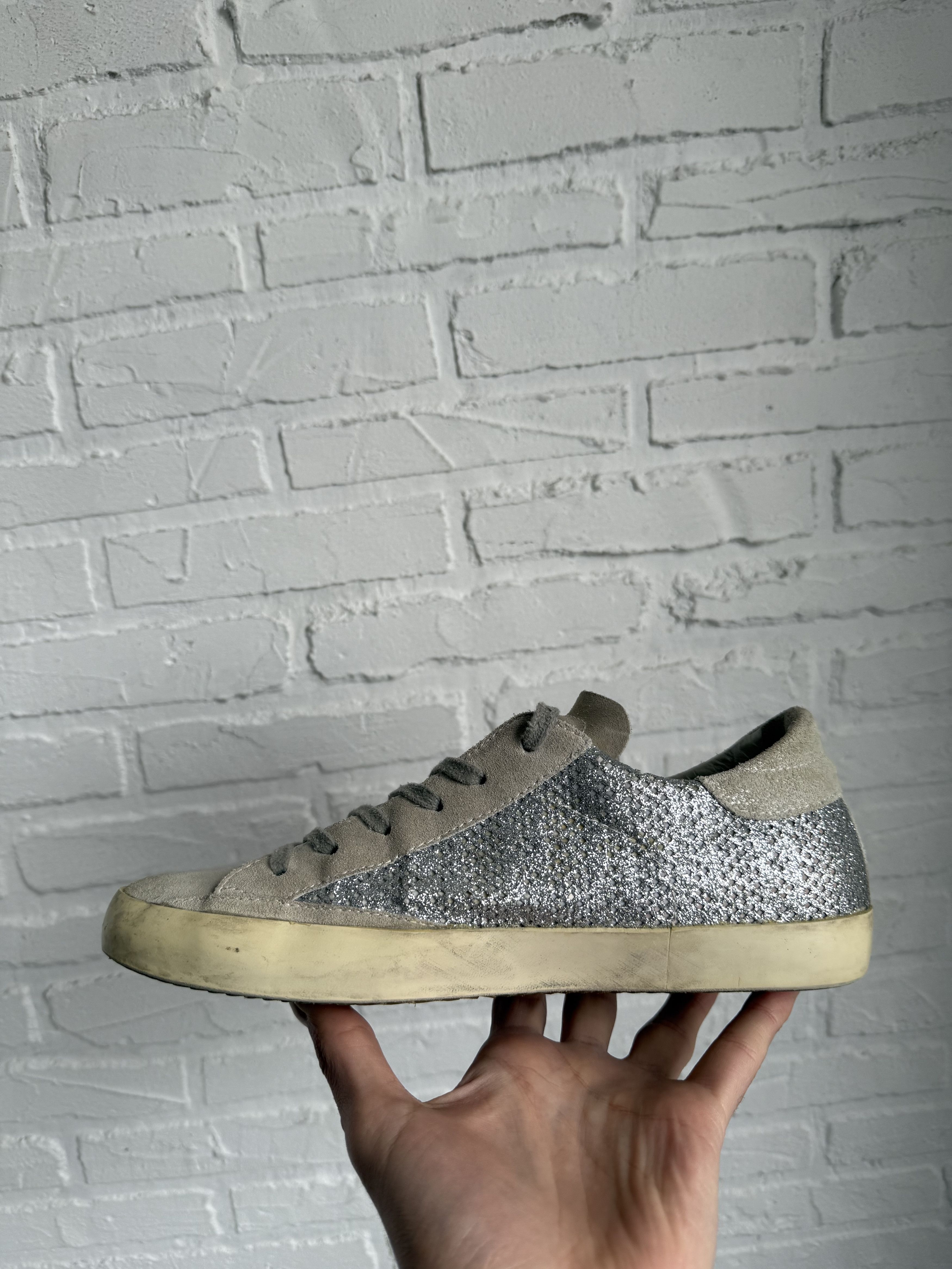Philippe Model Philippe Model Paris suede leather glitter sneakers Size US 10 / IT 40 - 5 Thumbnail