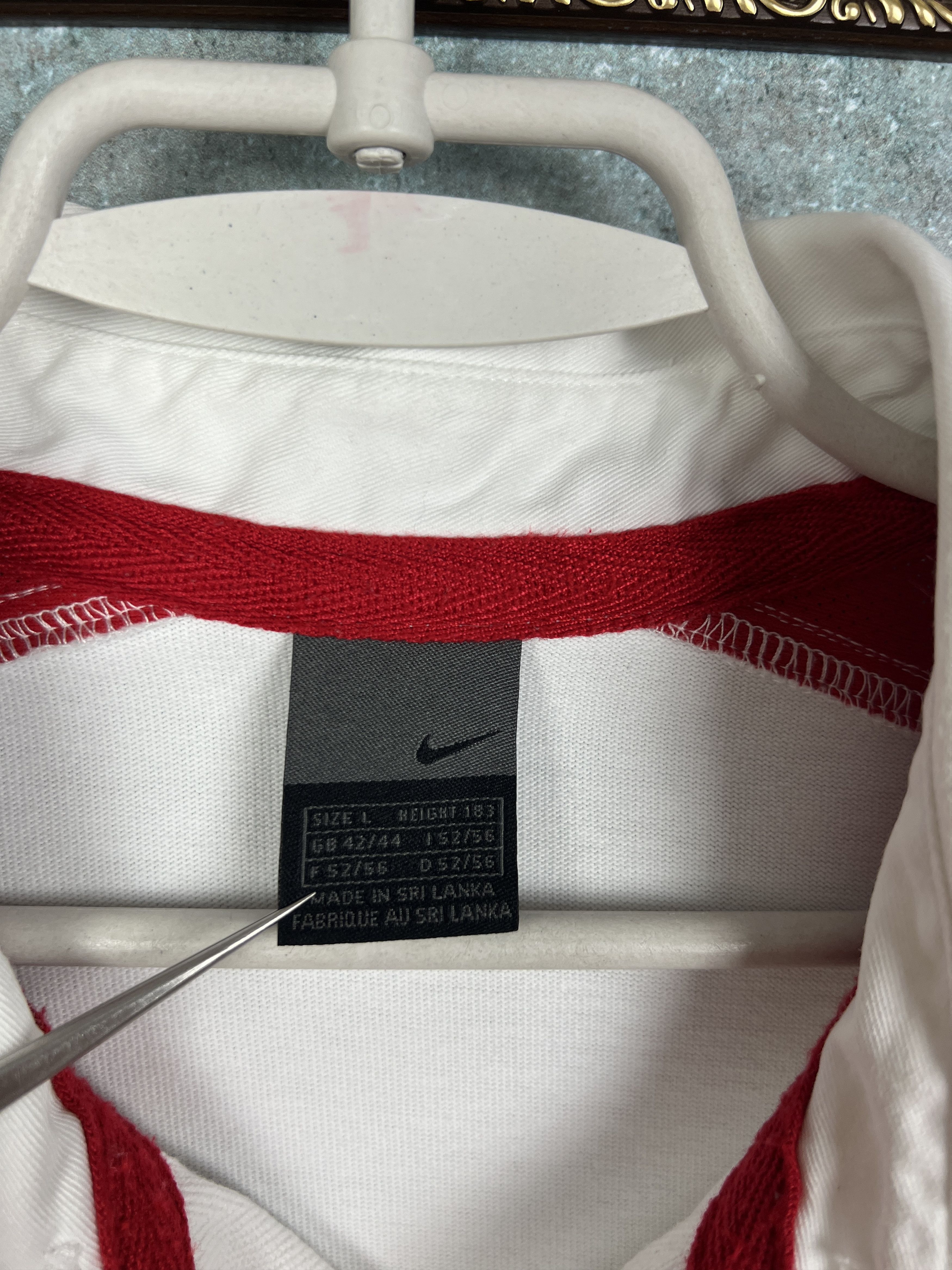 Nike Vintage Nike England Rugby Union Long Sleeve Jersey Shirt Size US L / EU 52-54 / 3 - 6 Thumbnail