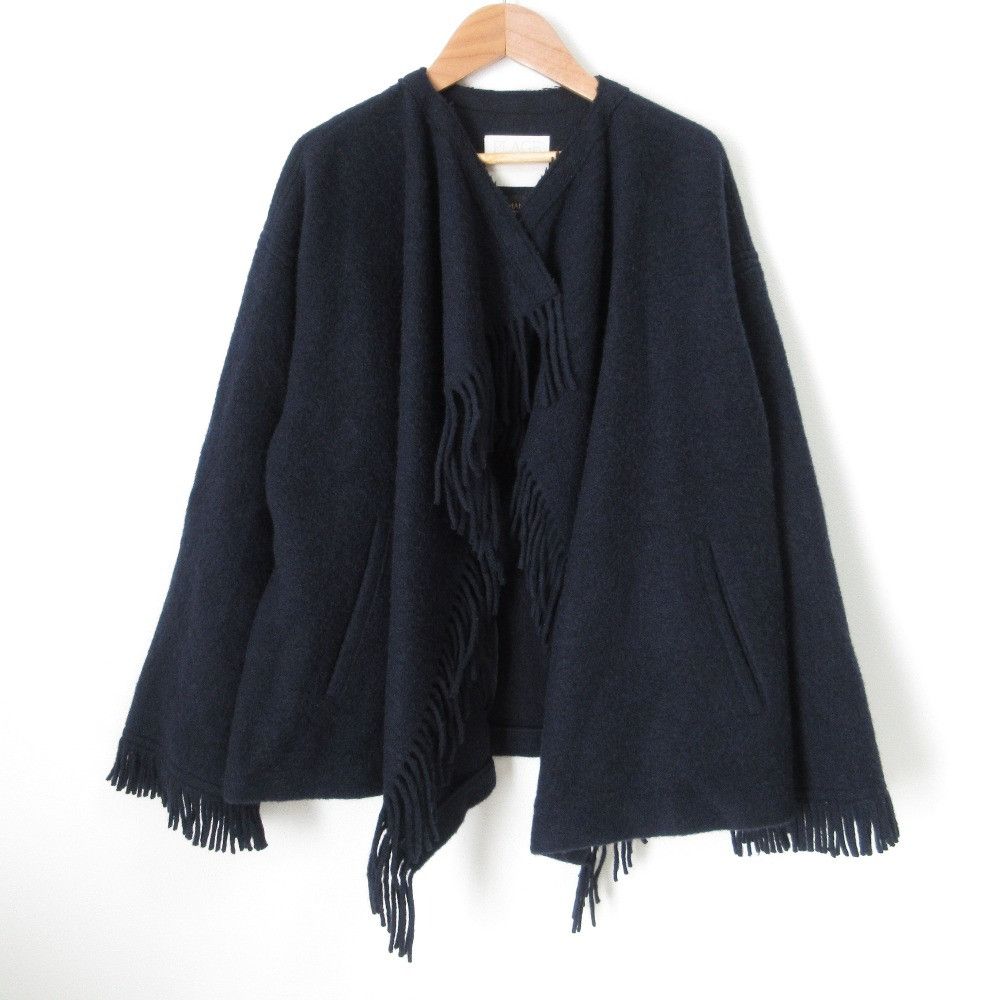 Other Other Plage MANTECO FRINGED Wool Coat Textile Outerwear 23020922801040 DUTY FREE for USA Size ONE SIZE - 1 Thumbnail