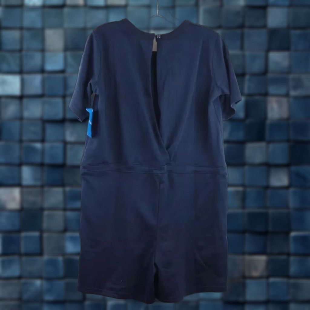 Vintage Columbia Romper Dress Navy Blue Cinch Waist One-Piece Womens Size M Size M / US 6-8 / IT 42-44 - 1 Thumbnail