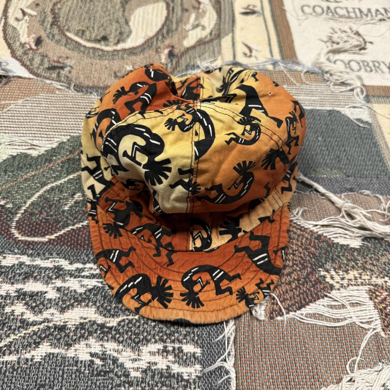 Human Scales Vintage Scalpers Kokopelli Native American Printed Hat Size ONE SIZE - 1 Thumbnail