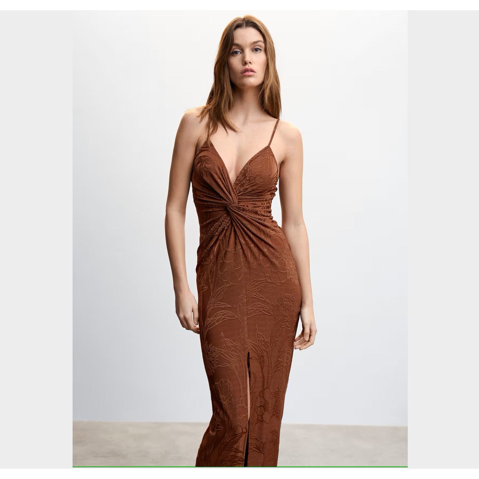 Mango BLOGGER FAVE!!! MANGO V-Neck Embroidered Maxi Dress Size M / US 6-8 / IT 42-44 - 20 Thumbnail