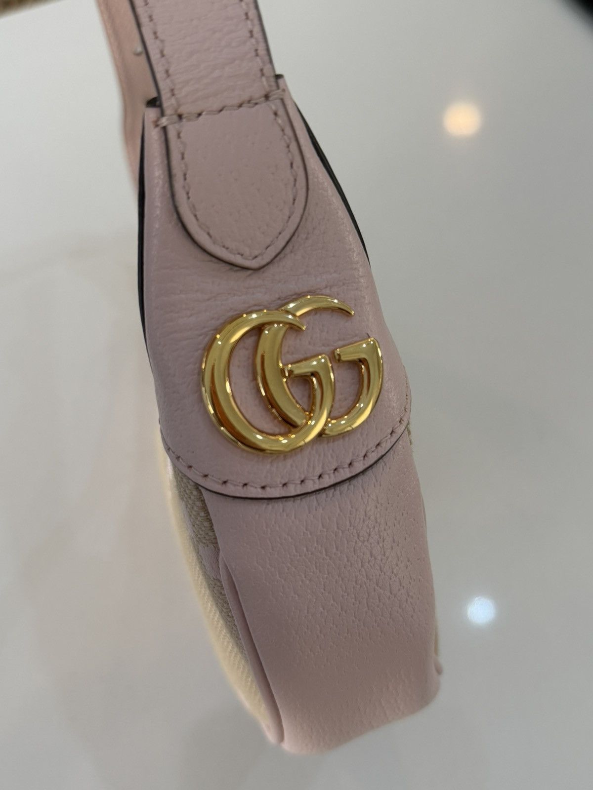 Gucci Gucci Half-Moon Ophidia bag in Pink and tan Size ONE SIZE - 3 Thumbnail