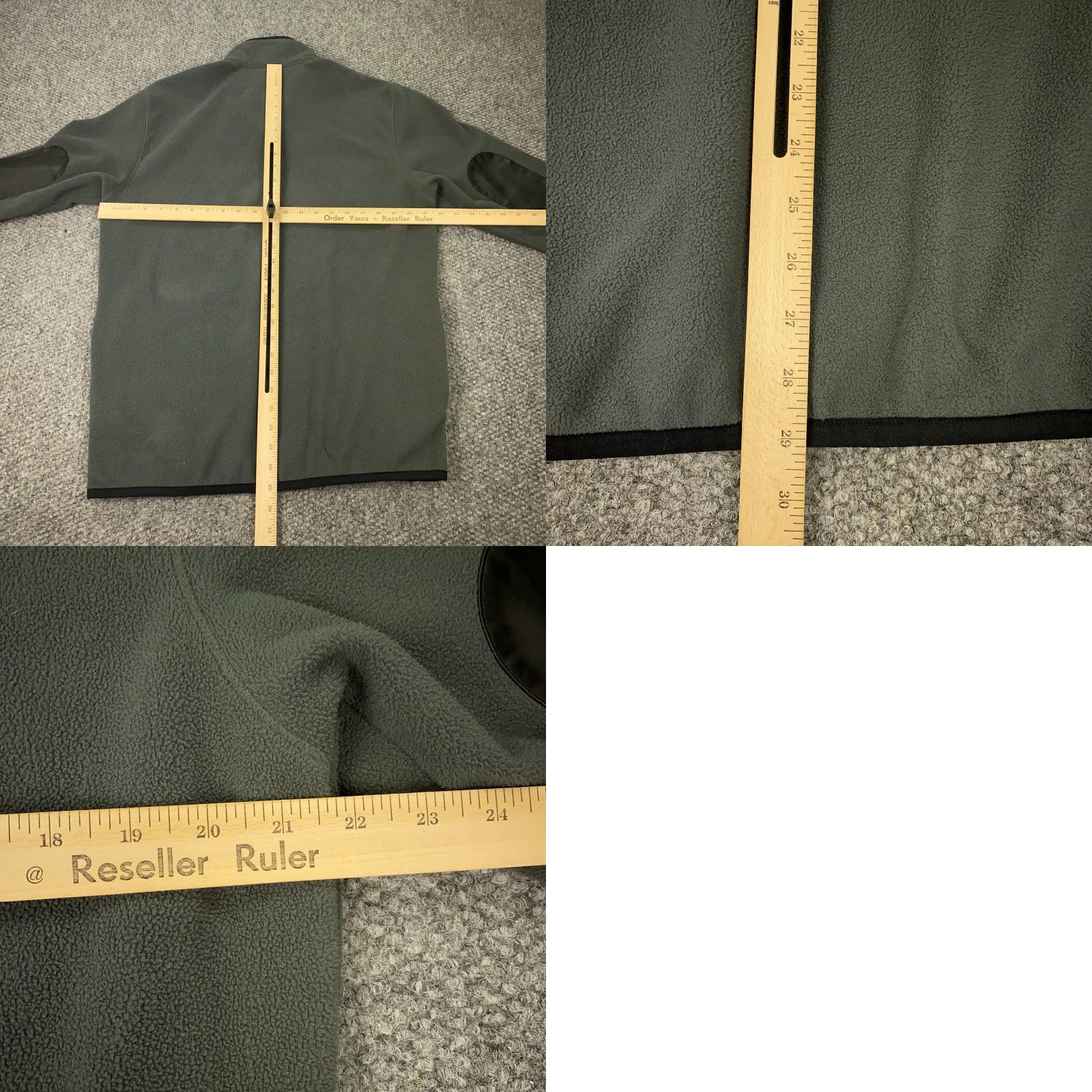 Obermeyer VINTAGE Obermeyer Boulder Fleece Pullover Mens Medium 1/4 Snap Sweatshirt Elbow Patches Gray Polyester Mock Neck Sweatshirt Outdoor Fall Spring Mens Size US M / EU 48-50 / 2 - 8 Thumbnail