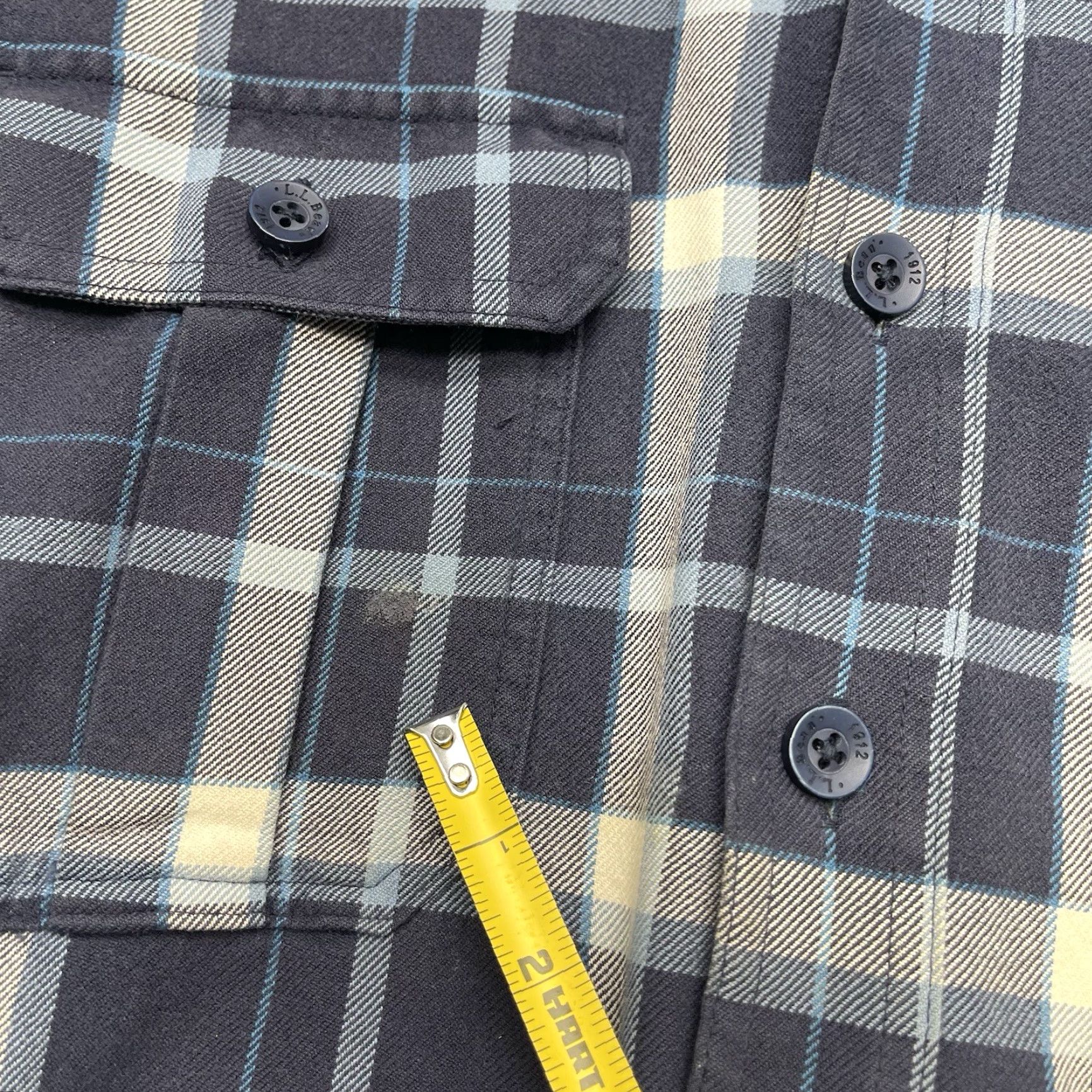 Vintage L.L. Bean Flannel Shirt Large Tall LT Blue Shacket Outdoor Hiking Workwear Mens Size US L / EU 52-54 / 3 - 6 Thumbnail
