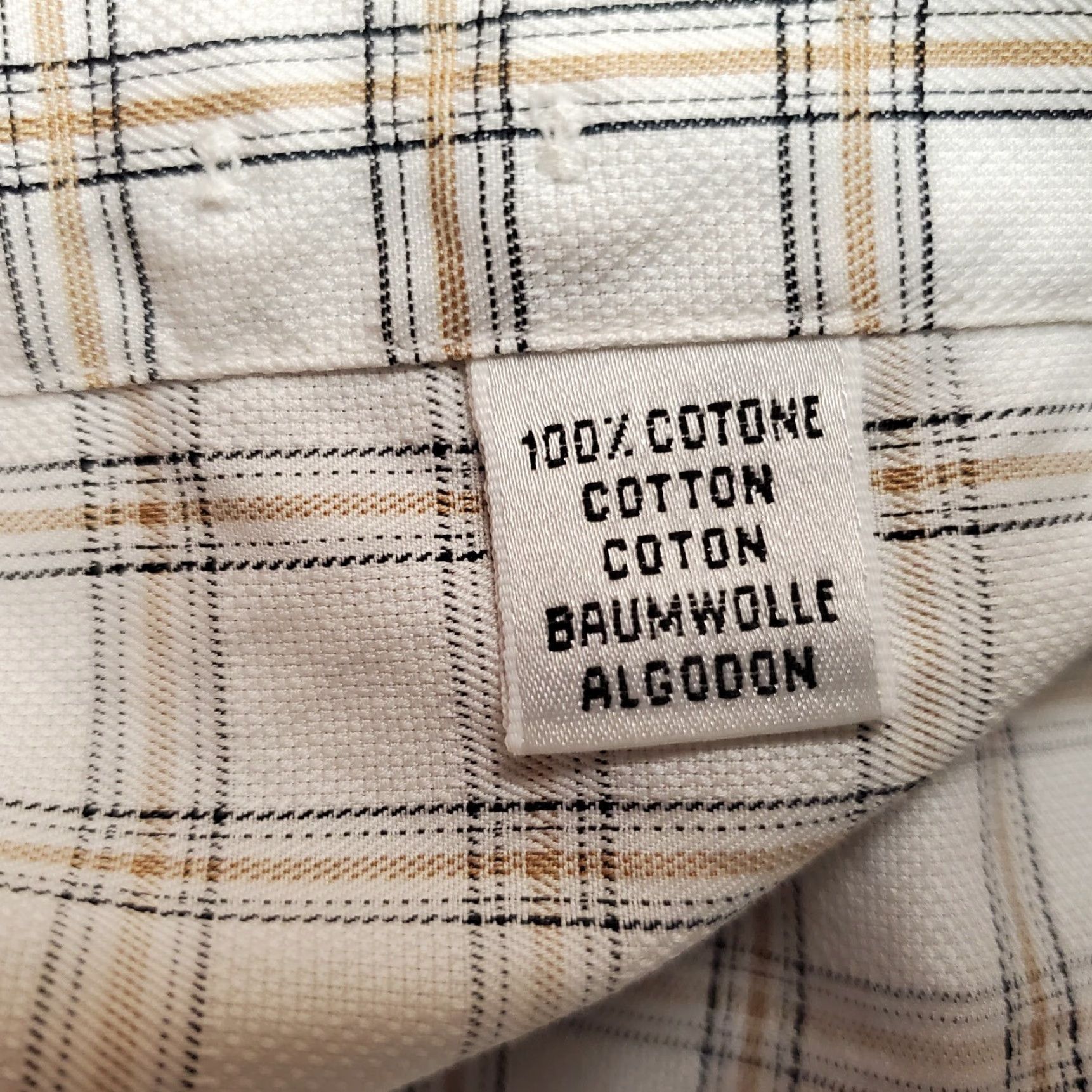 Pal Zileri Pal Zileri Shirt Mens 16.5 White Plaid Long Sleeve Button-Up Cotton Italy Button-Up Shirt Mens 16.5 White Plaid Cotton Italy Size US XL / EU 56 / 4 - 7 Thumbnail