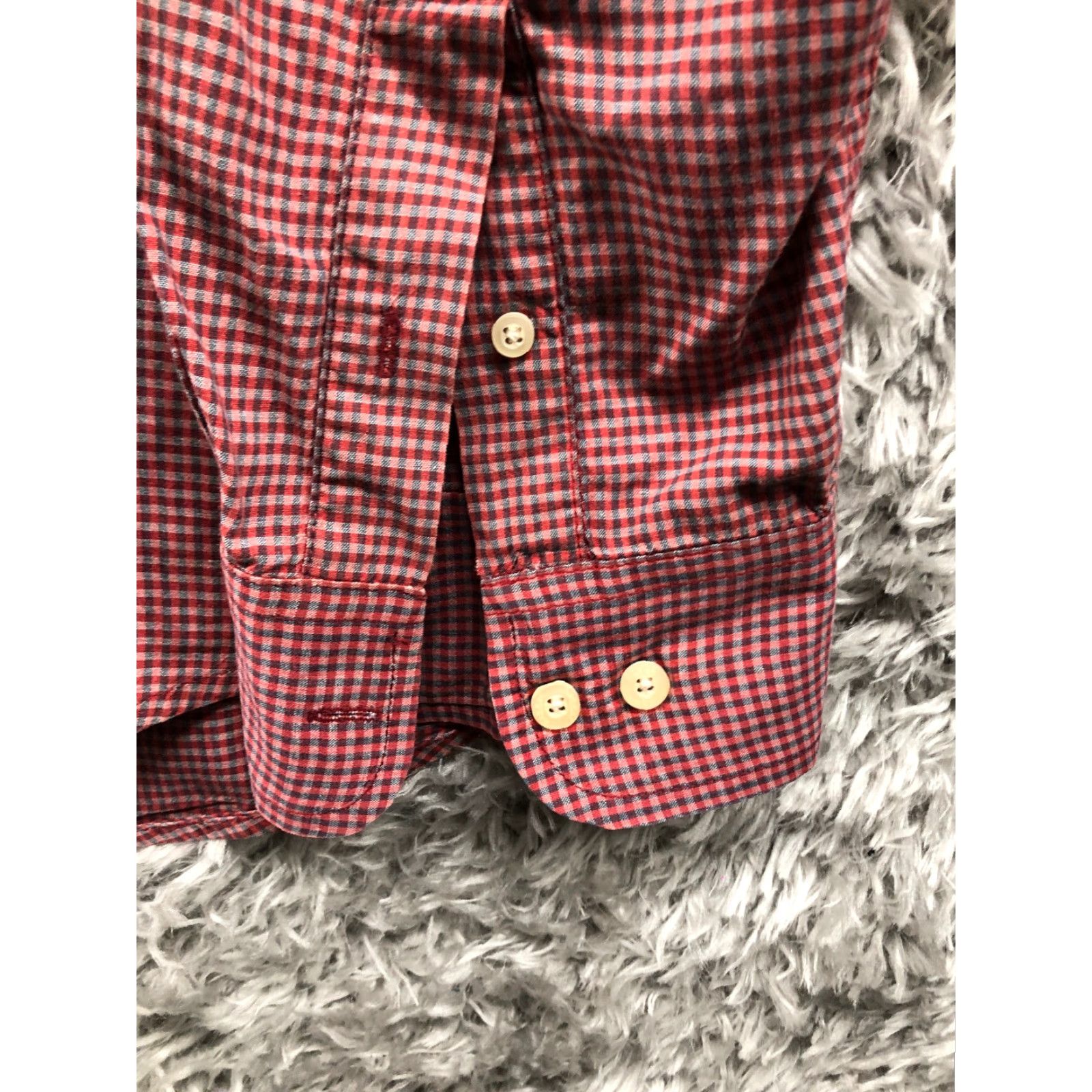 Haggar Haggar Shirt XL Mens Red Plaid Long Sleeve Button-Down Collar Shirt Size US XL / EU 56 / 4 - 3 Thumbnail