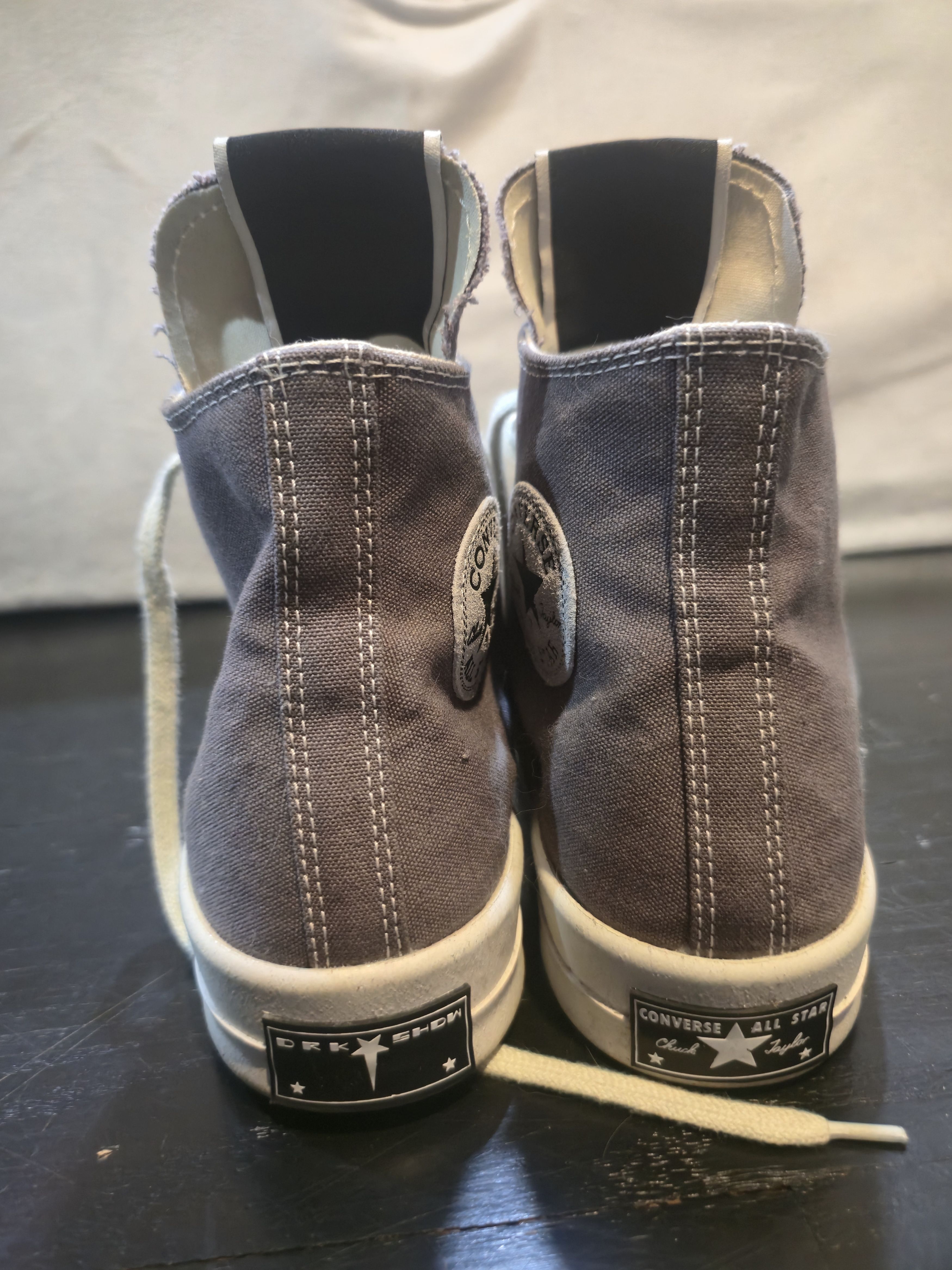 Converse × Rick Owens Drkshdw Rick Owens Converse TURBODRK Laceless Chuck 70 Size US 9.5 / EU 42-43 - 4 Thumbnail