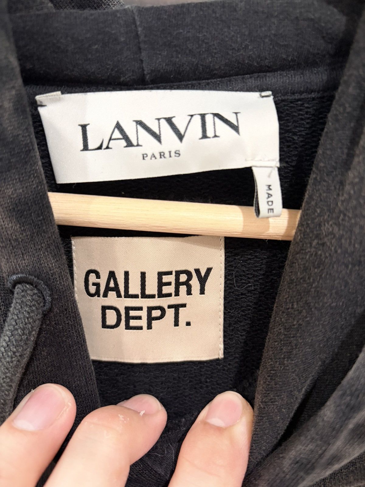 Gallery Dept. × Lanvin Paint splashed hoodie Size US L / EU 52-54 / 3 - 3 Thumbnail