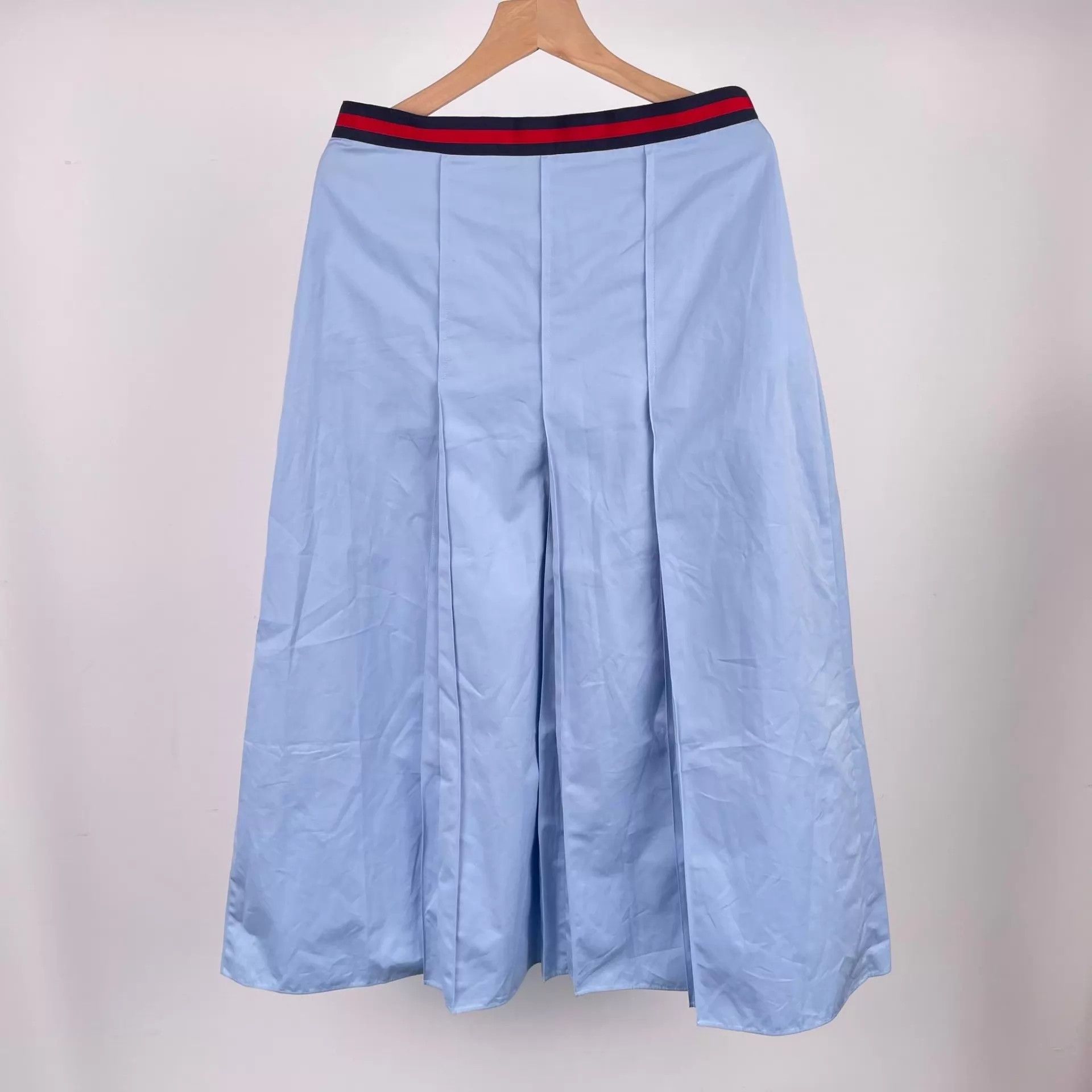 Gucci Gucci Cotton Blend Blue Skirt 42 Size 28" / US 6 / IT 42 - 2 Thumbnail