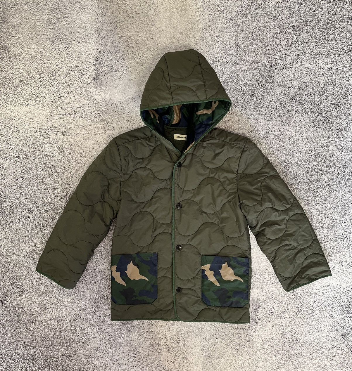 Zadig Voltaire Women Jacket Quilted Blaka Green RRP280$