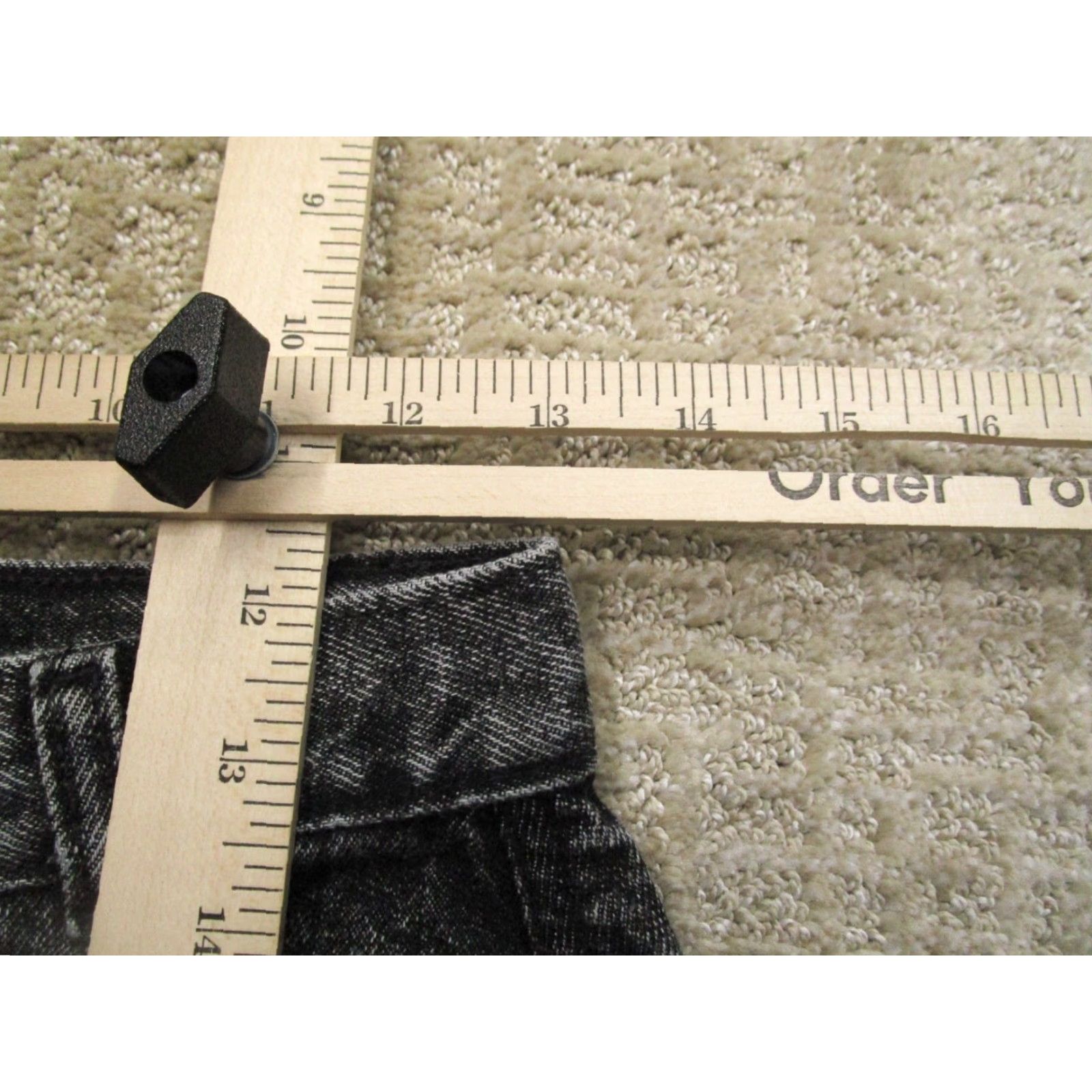 Vintage Rocky Mountain Jeans Women 26x36 Black High Rise Bareback Western Cowboy 5-Pocket Regular Denim Vintage Rock Mountain Jeans Womens Jeans Black Size 29" - 5 Thumbnail