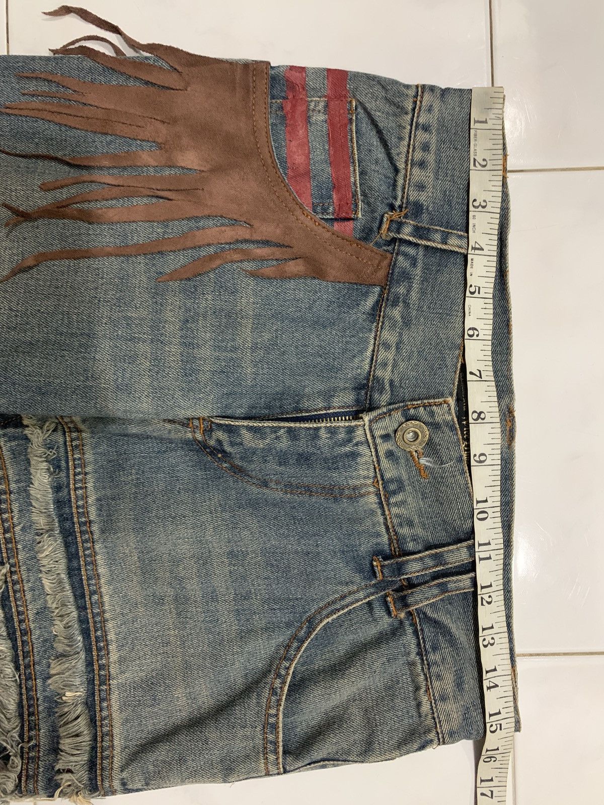 Japanese Brand Vice Dyne Glamorous Style Flared Jeans Size US 30 / EU 46 - 15 Thumbnail