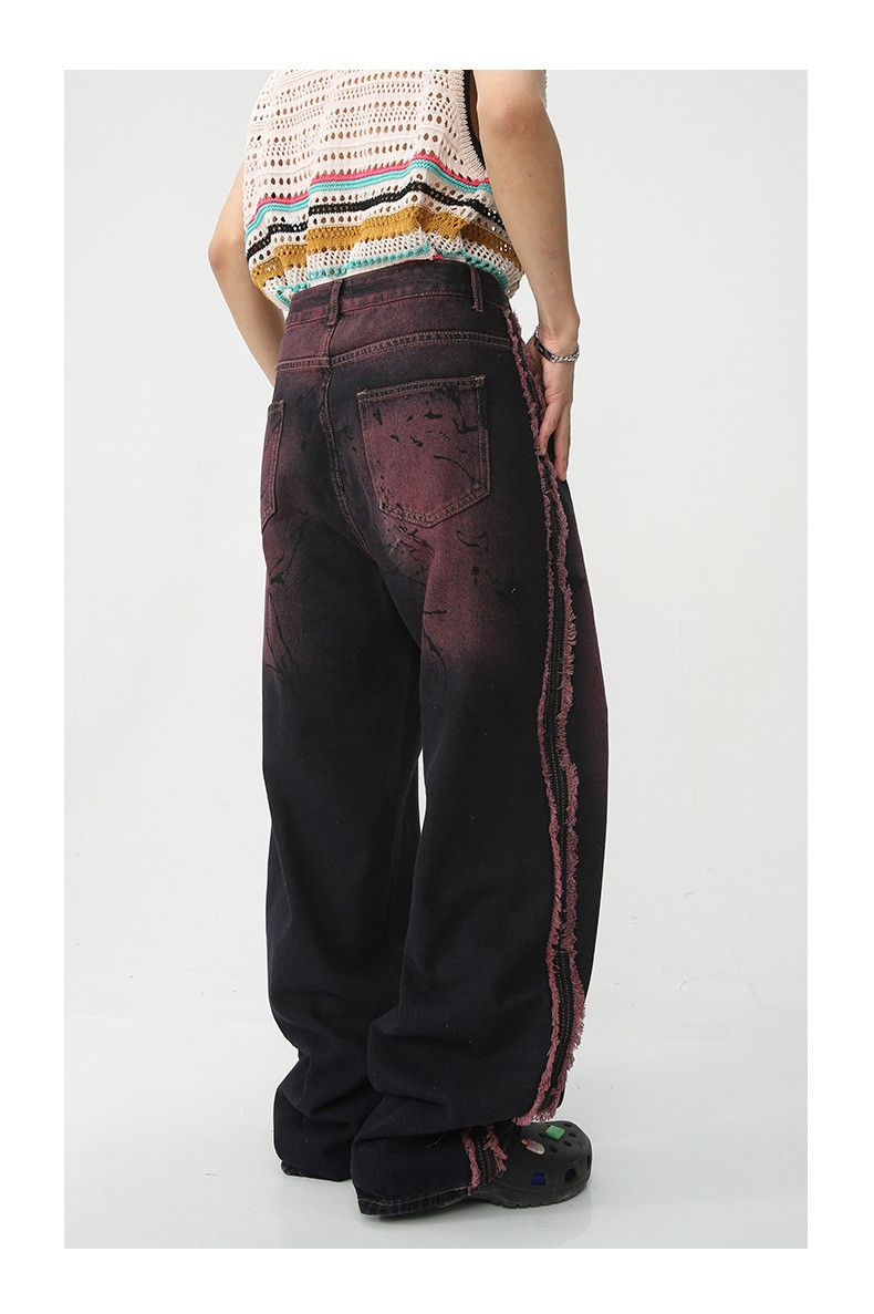 Japanese Brand Japanese retro casual loose tie-dye jeans Size US 32 / EU 48 - 6 Thumbnail