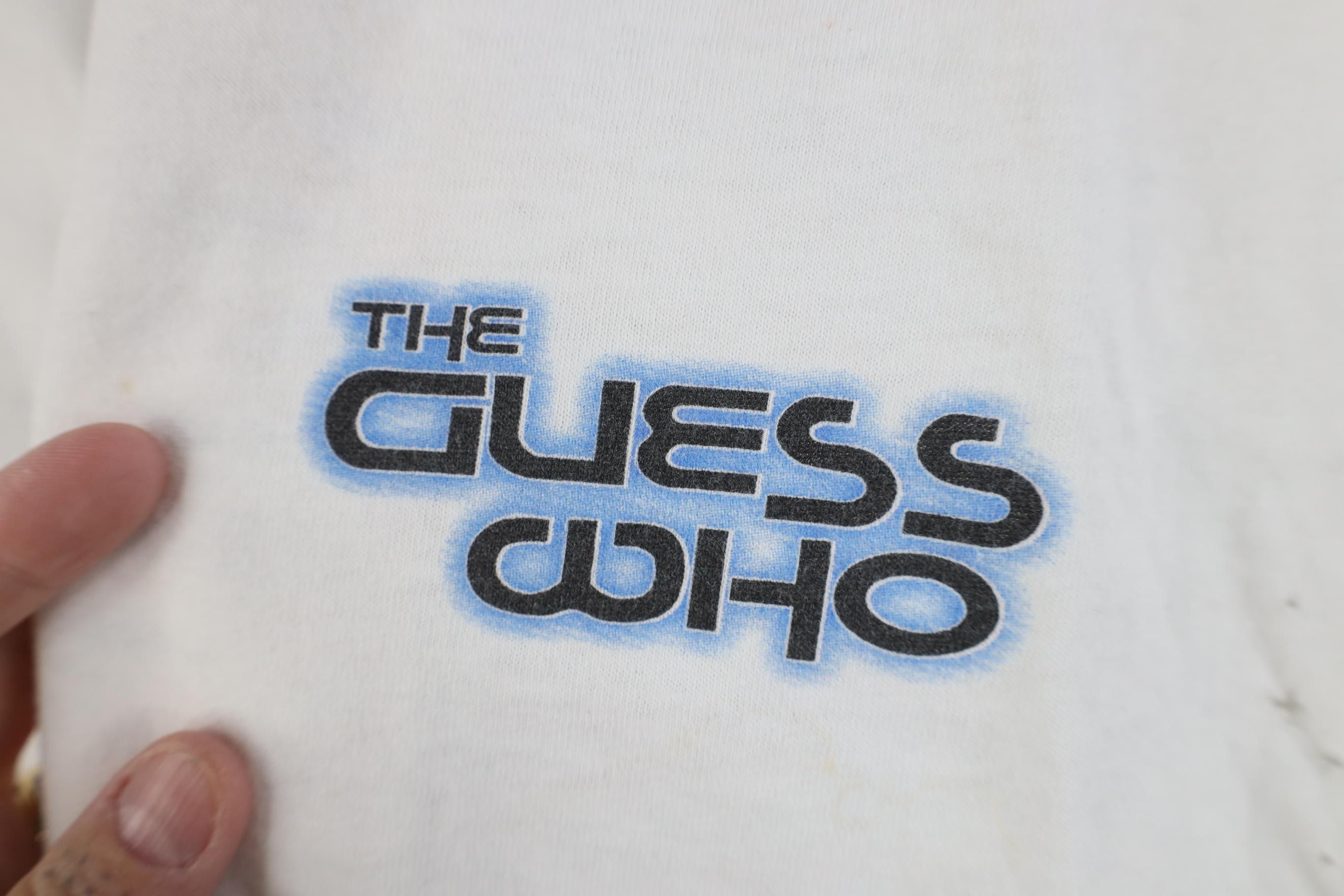 Vintage Vintage 90s American The Guess Who Band T-Shirt White USA Size US XL / EU 56 / 4 - 4 Thumbnail