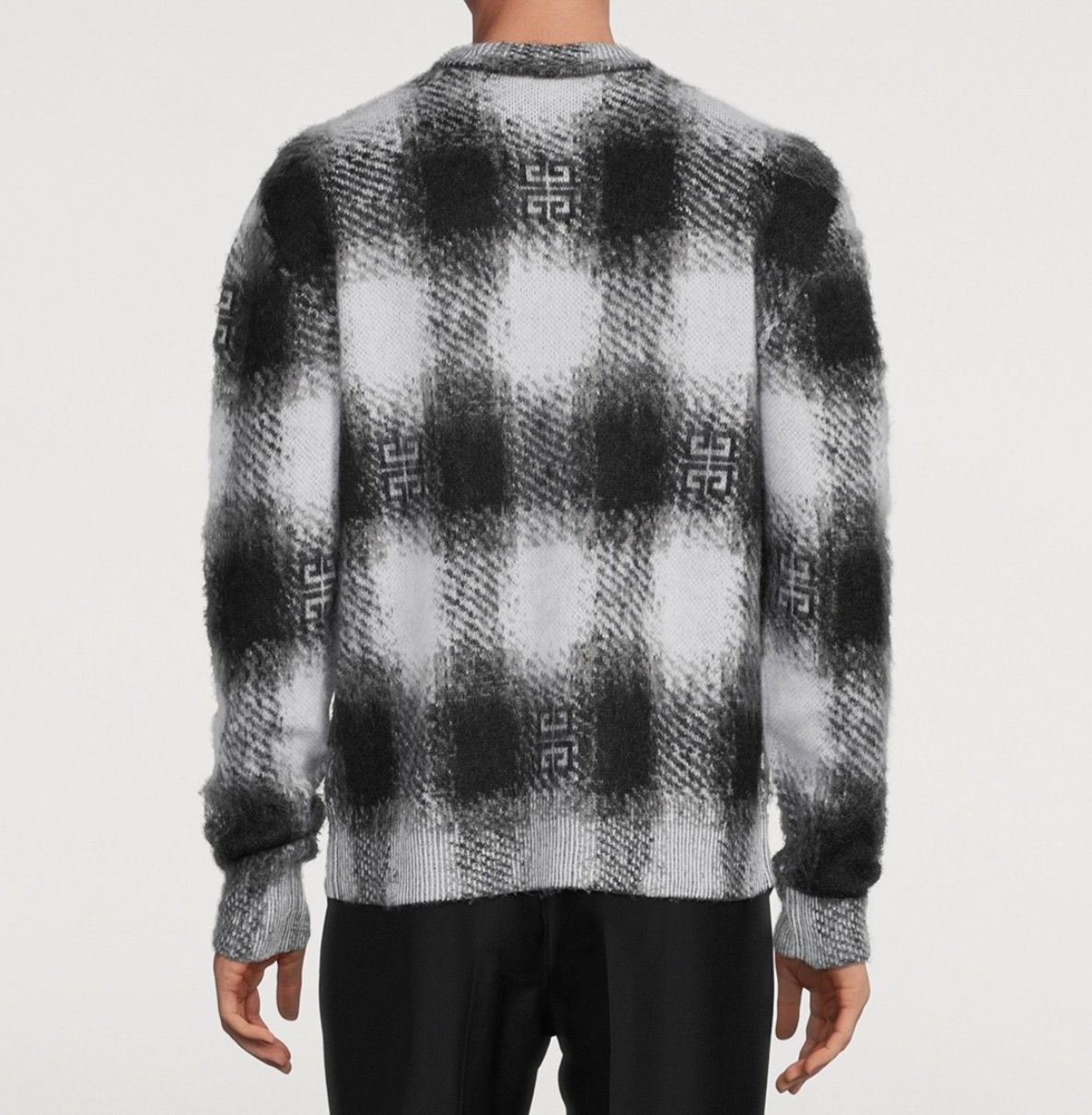 Givenchy 4G Checked Mohair Sweater Size US L / EU 52-54 / 3 - 2 Thumbnail