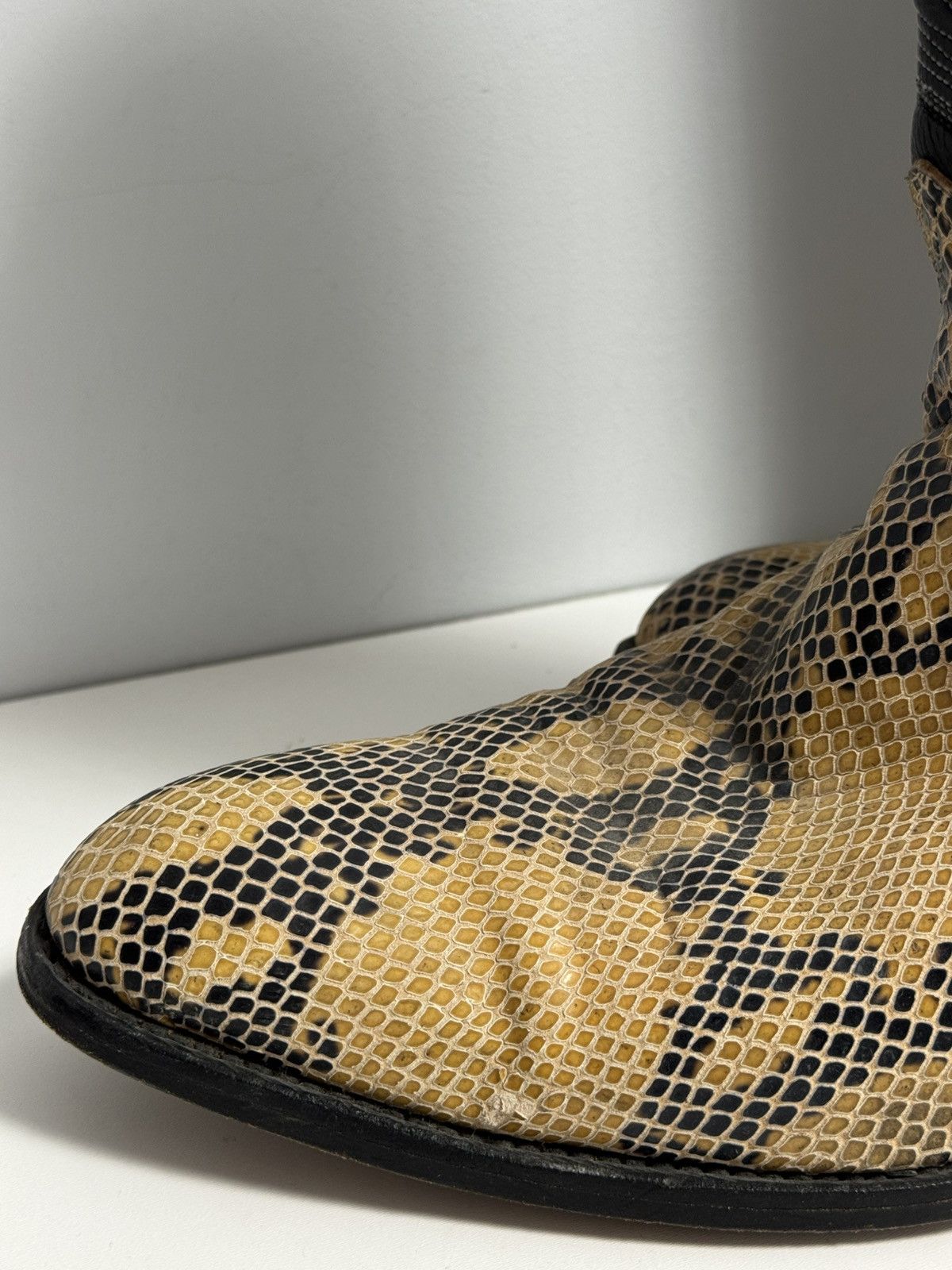 Sancho Boots Sancho leather Western Cowboy Boots Black snake size 45 Size US 11 / EU 44 - 5 Thumbnail