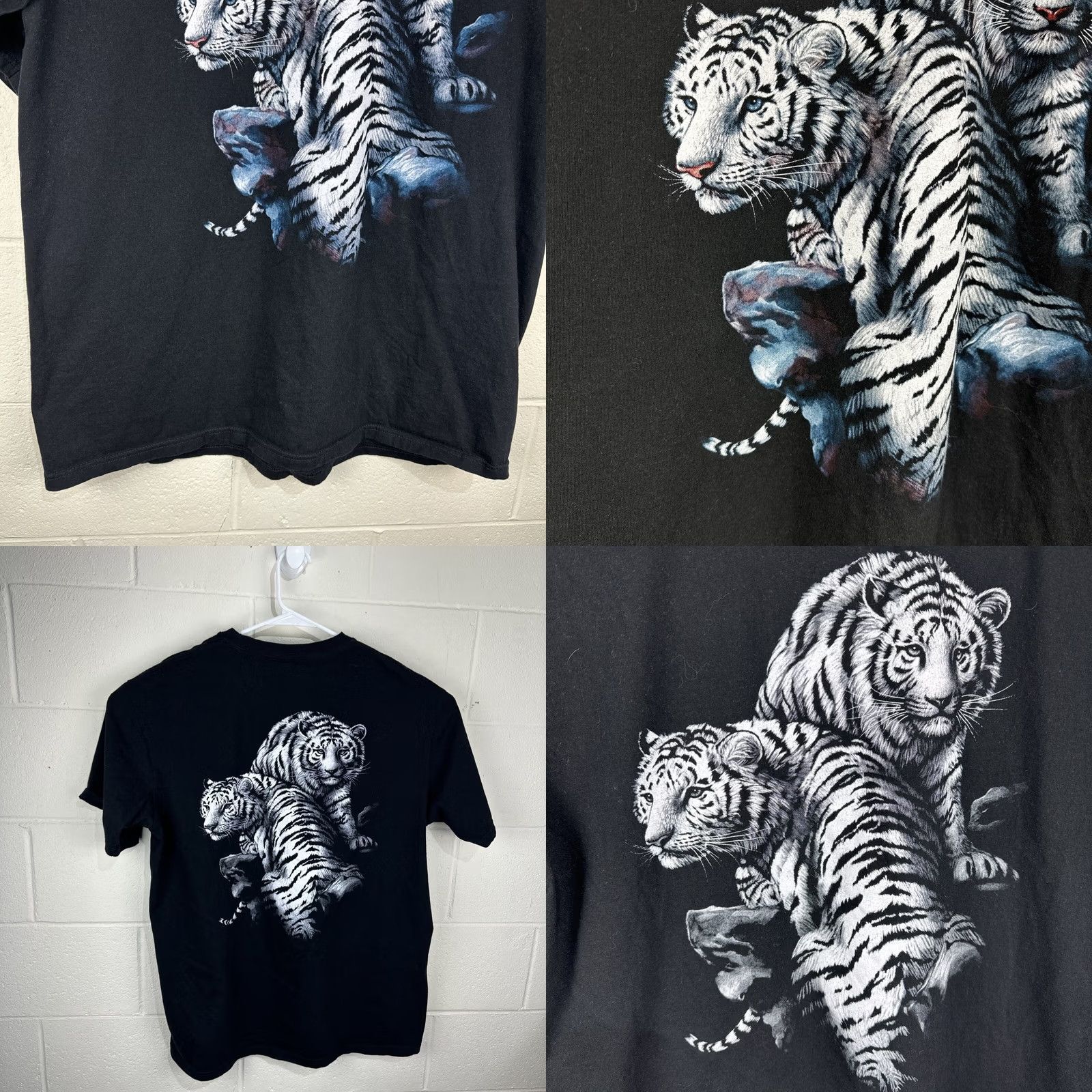 Doublet VINTAGE Hot Rock Shirt Tiger Graphic T Shirt Black XXL 2000s Double Sided Mens Size US XXL / EU 58 / 5 - 8 Thumbnail