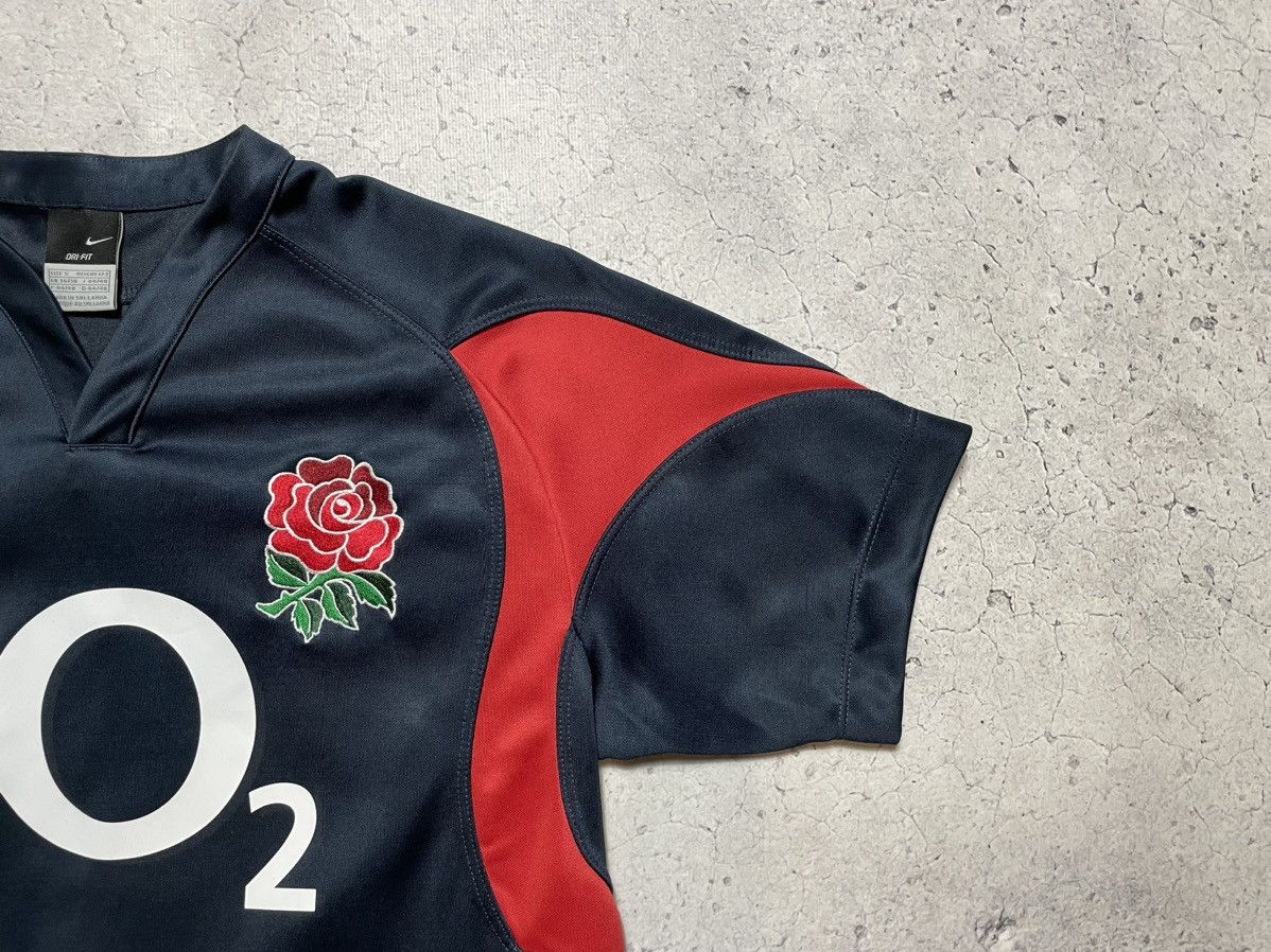 Nike × Vintage Vintage Nike England Rugby League O2 Jersey T-Shirt Size US S / EU 44-46 / 1 - 4 Thumbnail