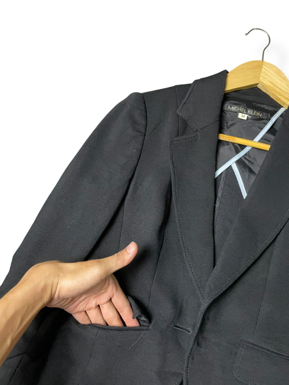 Designer × Michel Klein × Vintage Vintage Michel Klein Brand Crop Blazer (59) Size US XXS / EU 40 - 4 Thumbnail