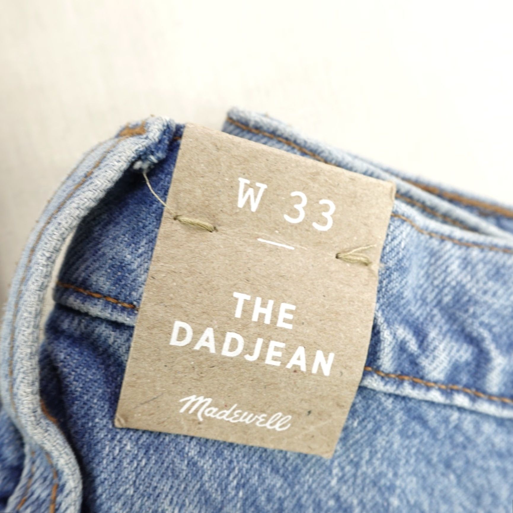 Madewell Vintage Madewell The Dadjean Jeans Women’s 33 Blue Distressed Relaxed Fit Straight Leg Denim Size 24" / US 00 / IT 34 - 2 Thumbnail