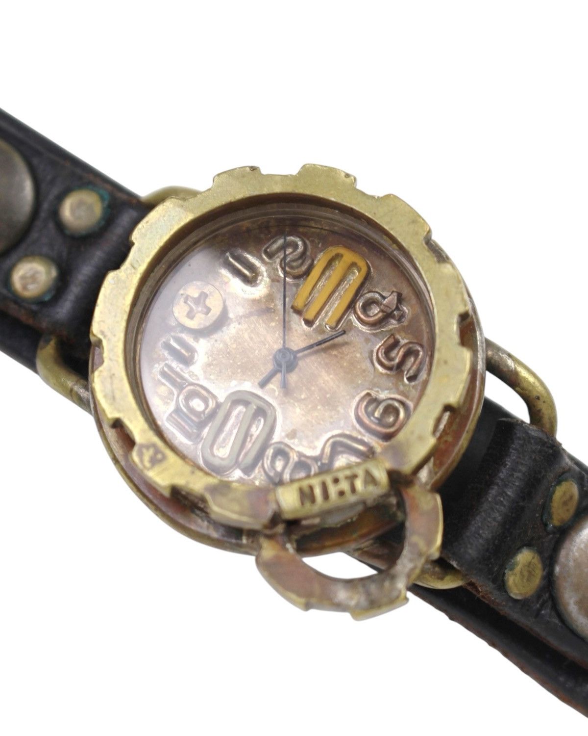 Vintage 2000S JAPANESE MADE NI:TA STEAMPUNK BRASS MECHANICAL WATCH Size ONE SIZE - 5 Thumbnail
