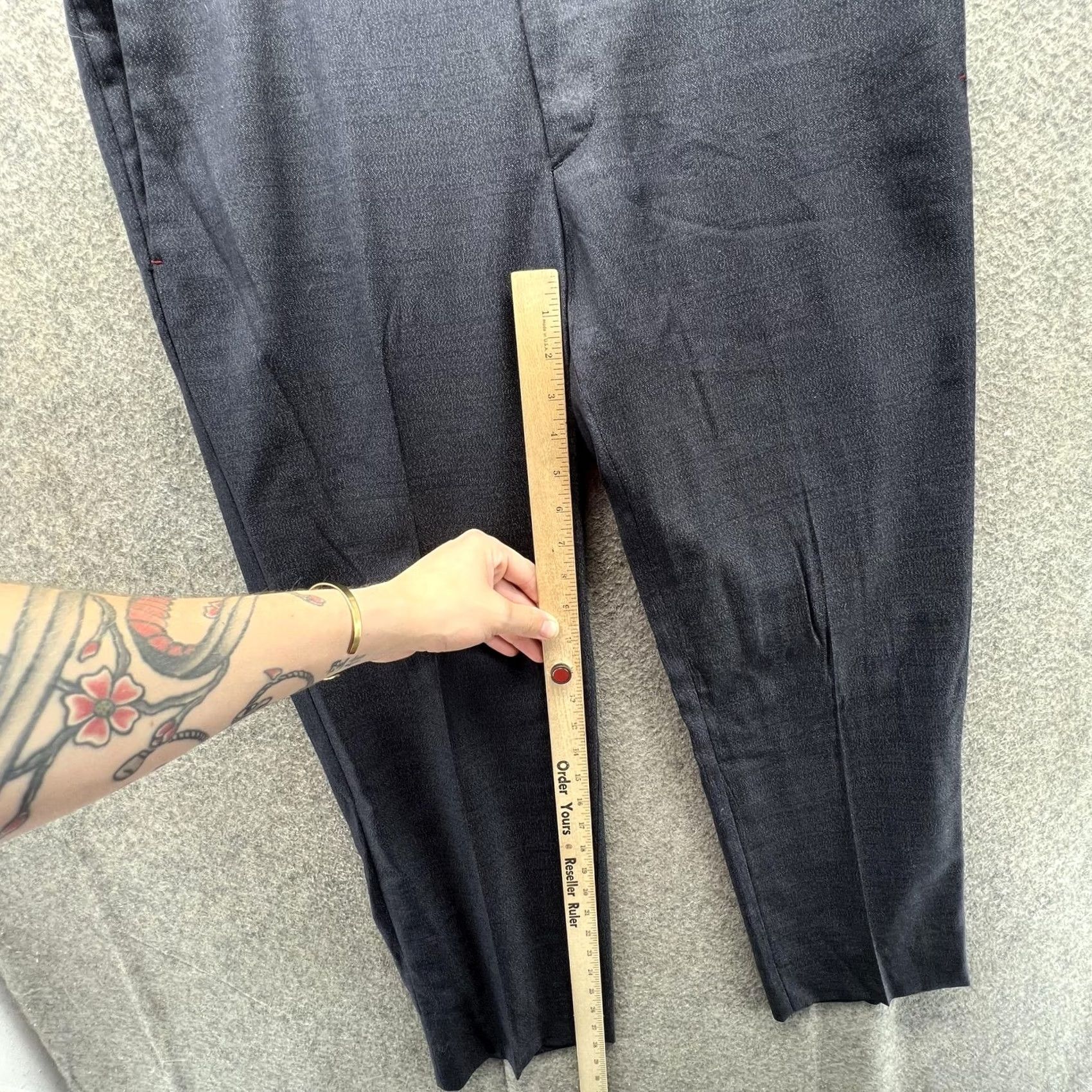 Robert Graham Robert Graham Dress Pants Mens 40 Blue Wool Silk Blend Flat Front Lined Trouser Size US 40 / EU 56 - 5 Thumbnail