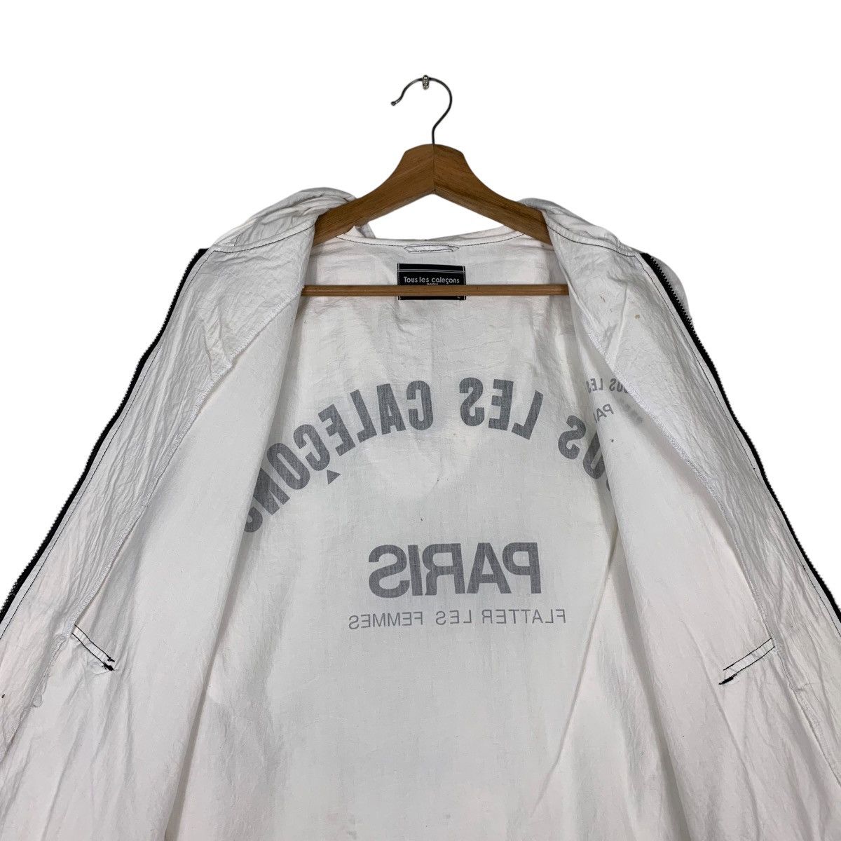Japanese Brand Tous les Calecons Big Logo Light Hooded Jacket #1426-C64 Size US L / EU 52-54 / 3 - 14 Thumbnail