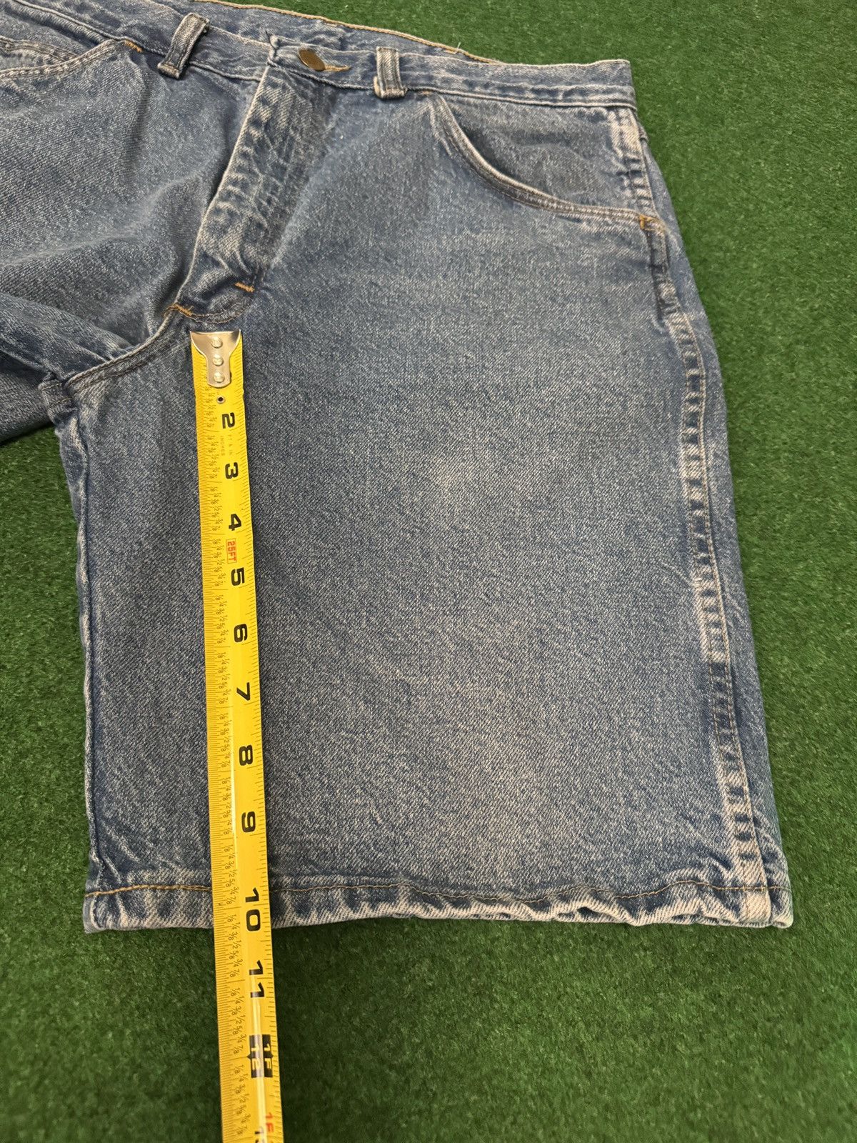 Wrangler Vintage 90s Relaxed Baggy Jorts Skater Grunge Denim Shorts Size US 34 / EU 50 - 5 Thumbnail