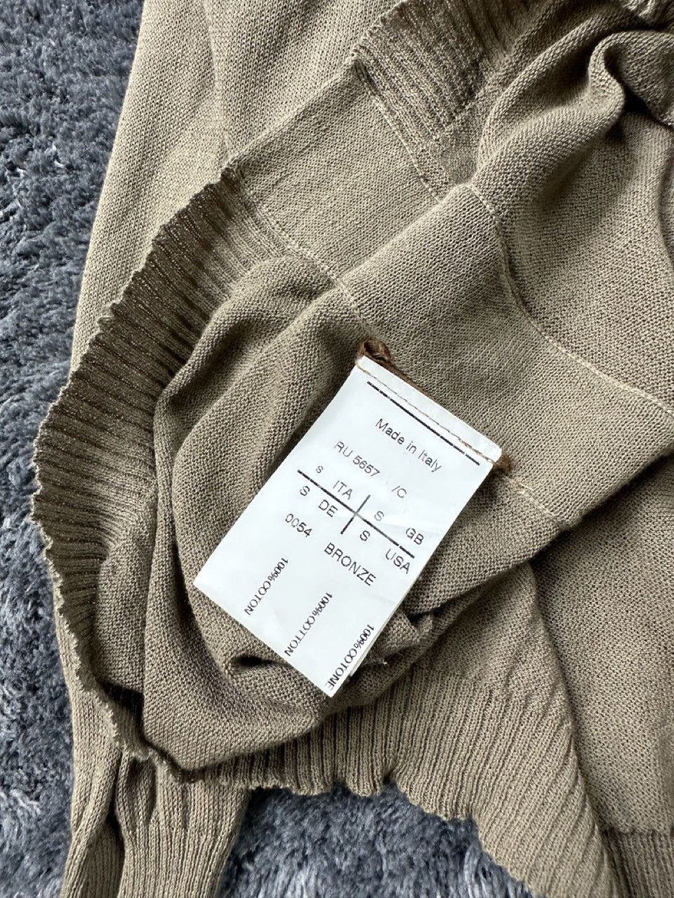 Rick Owens SS2013 Beige Semitransparent Sweater Size US S / EU 44-46 / 1 - 6 Thumbnail