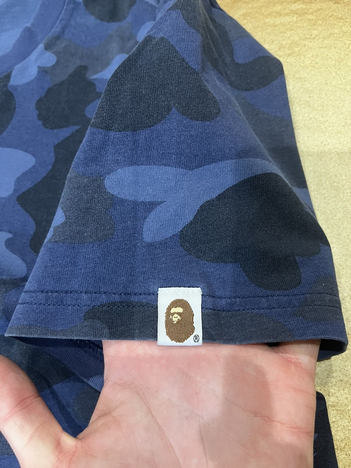 Bape Og Bape Side Shark Blue Camo Tee Size US S / EU 44-46 / 1 - 7 Thumbnail