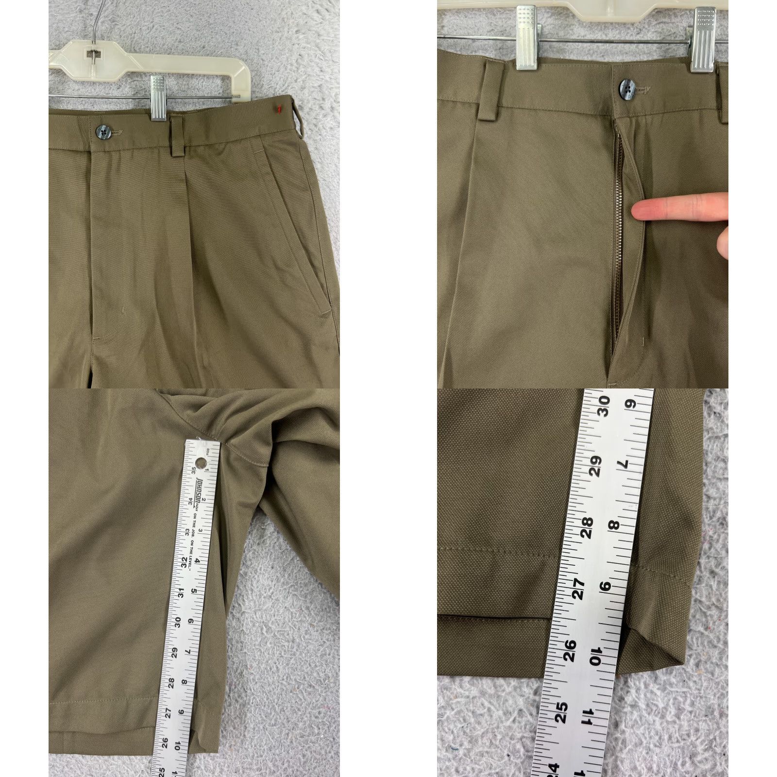 Nike Nike Shorts Adult 36 Beige Golf Pockets 36x10 Swoosh Polyester Bermuda Casual Mens Athletic Sports 90s (Vintage) Size US 36 / EU 52 - 8 Thumbnail