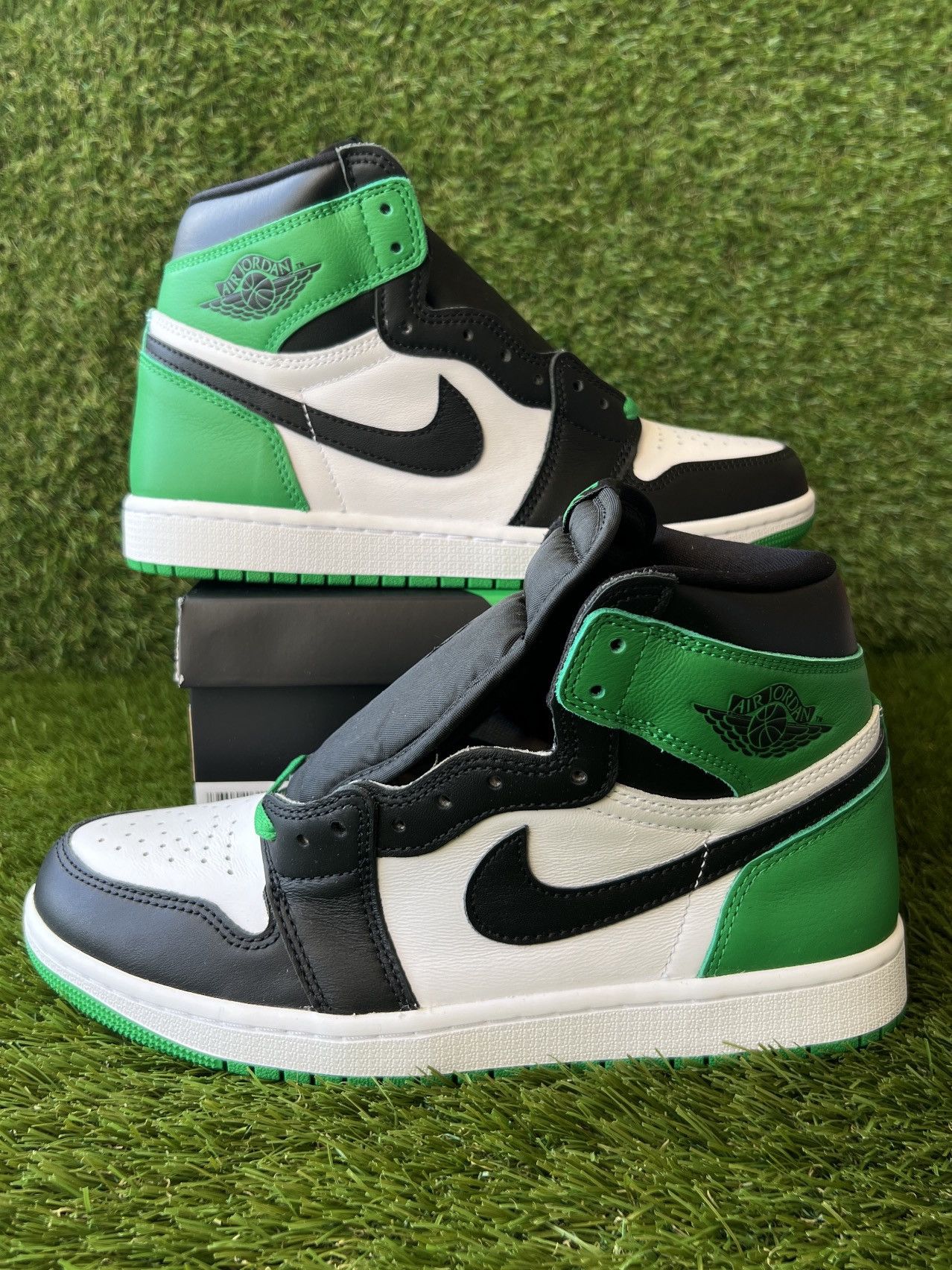 image of Jordan Nike Jordan 1 Retro OG High Lucky Green Shoes, Men's (Size 9)