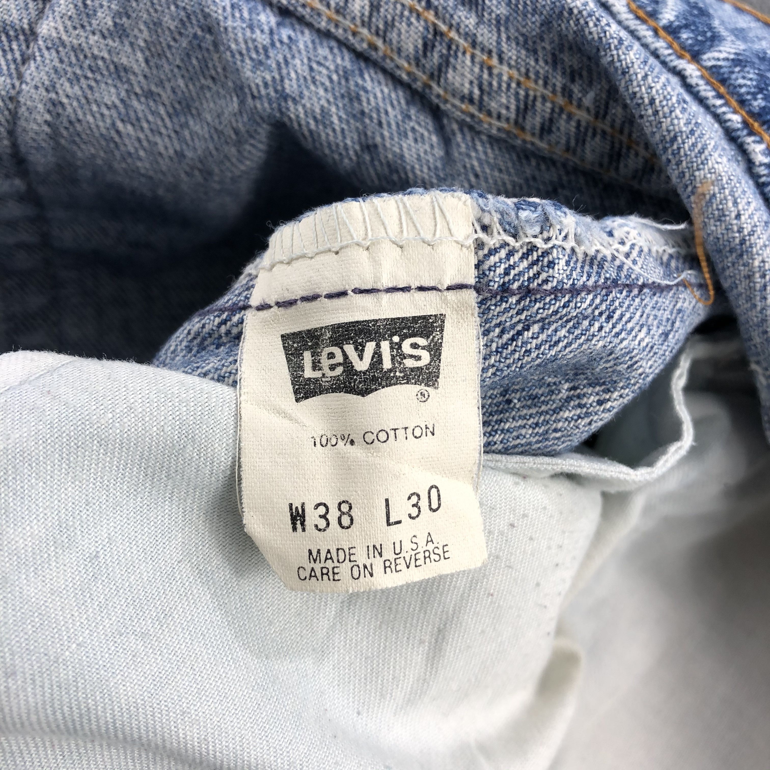 Levi's Vintage Levis 550 Jeans Light Washed Denim-J1034 Size US 36 / EU 52 - 10 Thumbnail
