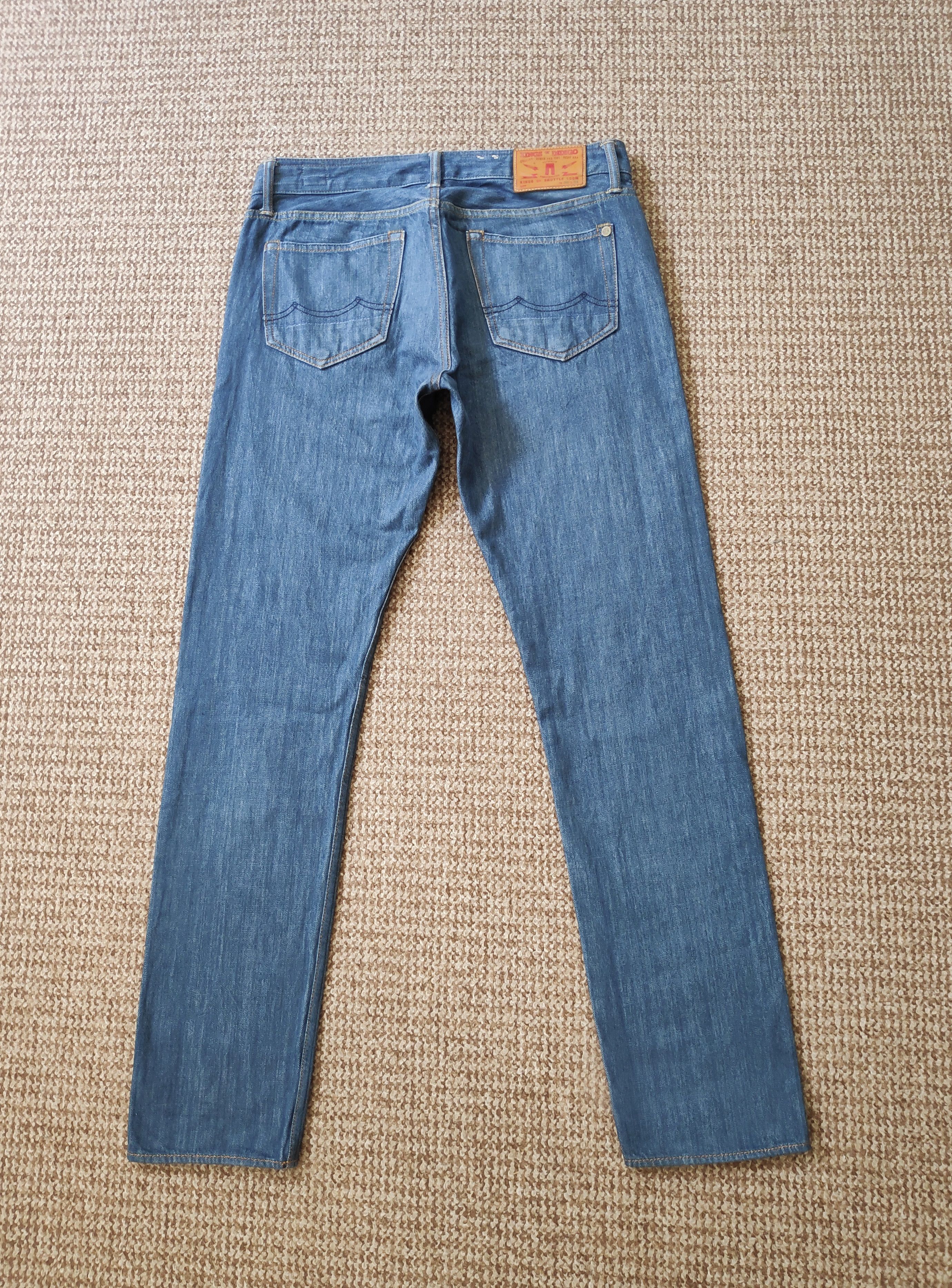 Kings Of Indigo K.O.I. Kings of Indigo Selvedge Slim Mid Rise Denim Jeans Size US 33 - 3 Thumbnail