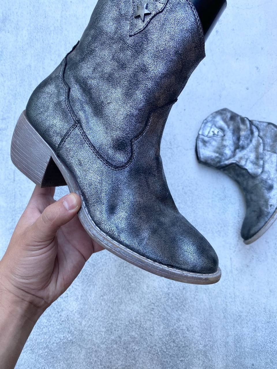 If Six Was Nine Vintage As 98 Rick Owens style Faded Cowboy Biker High Boots Size US 6 / EU 39 - 2 Thumbnail