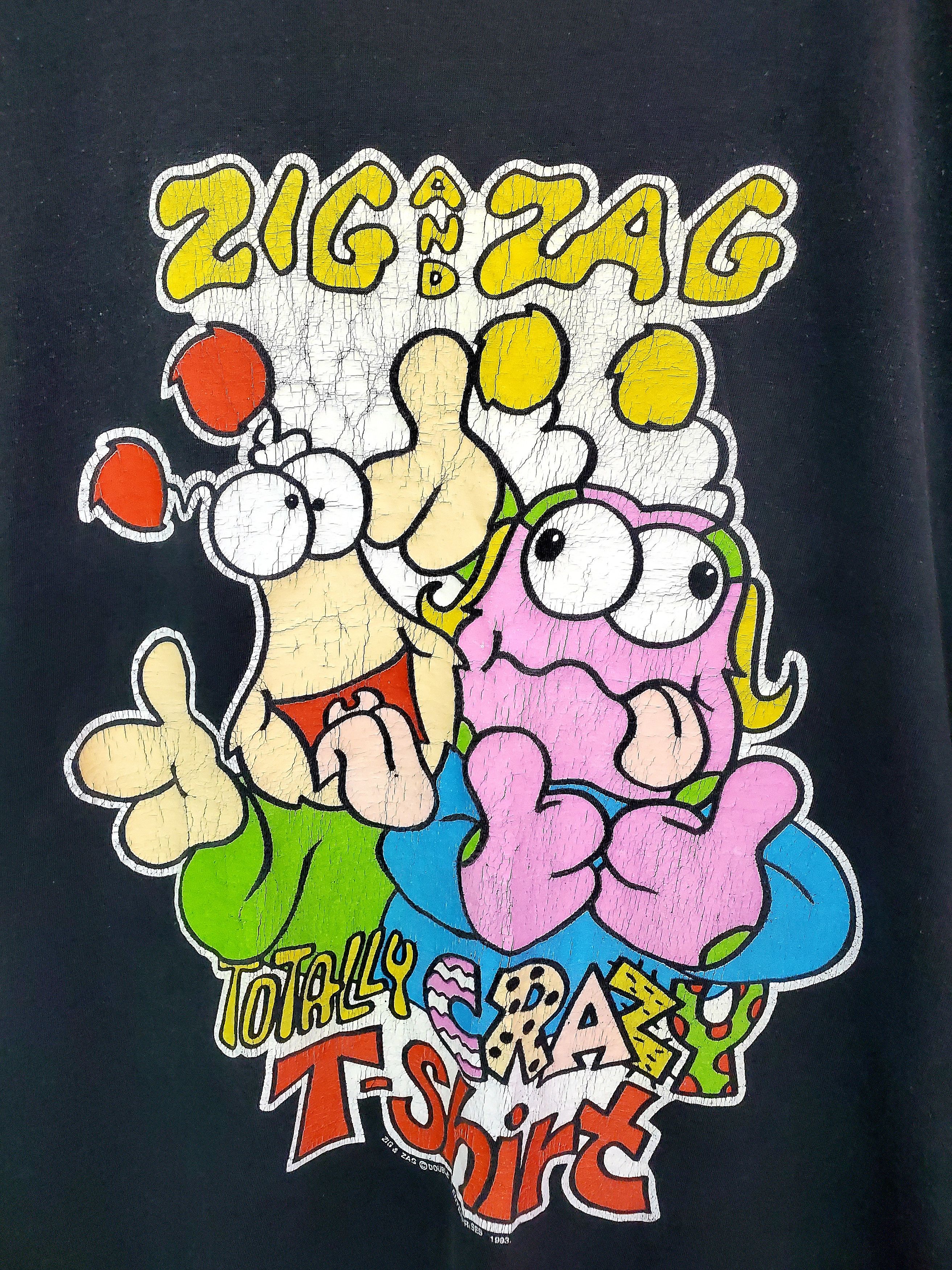 Vintage Vintage 1993 Zig And Zag Totally Crazy T-Shirt size L Size US L / EU 52-54 / 3 - 2 Thumbnail