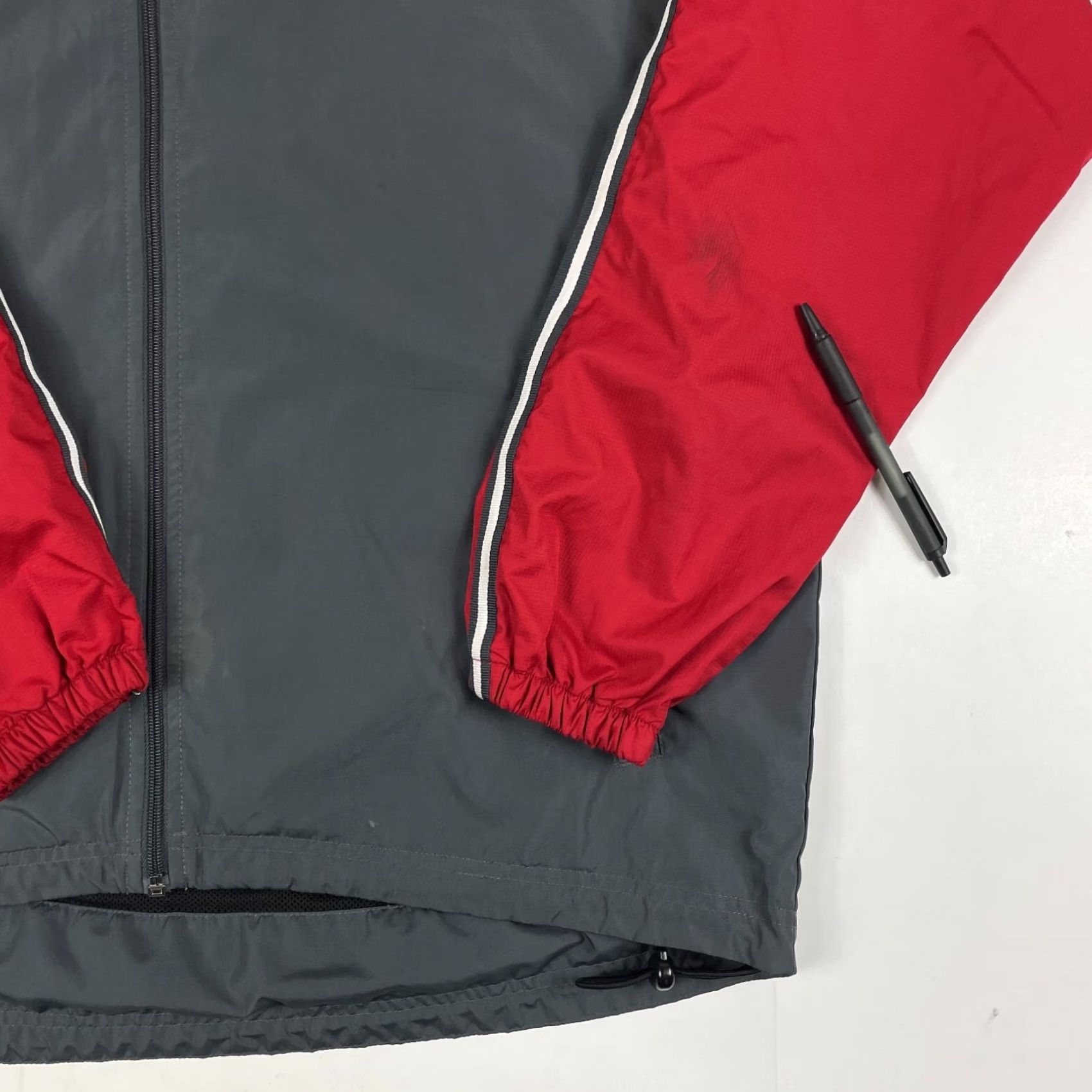 Russell Athletic Russell Athletic Jacket - Mens Medium Gray Full Zip Windbreaker Water Resistant Size US M / EU 48-50 / 2 - 4 Thumbnail