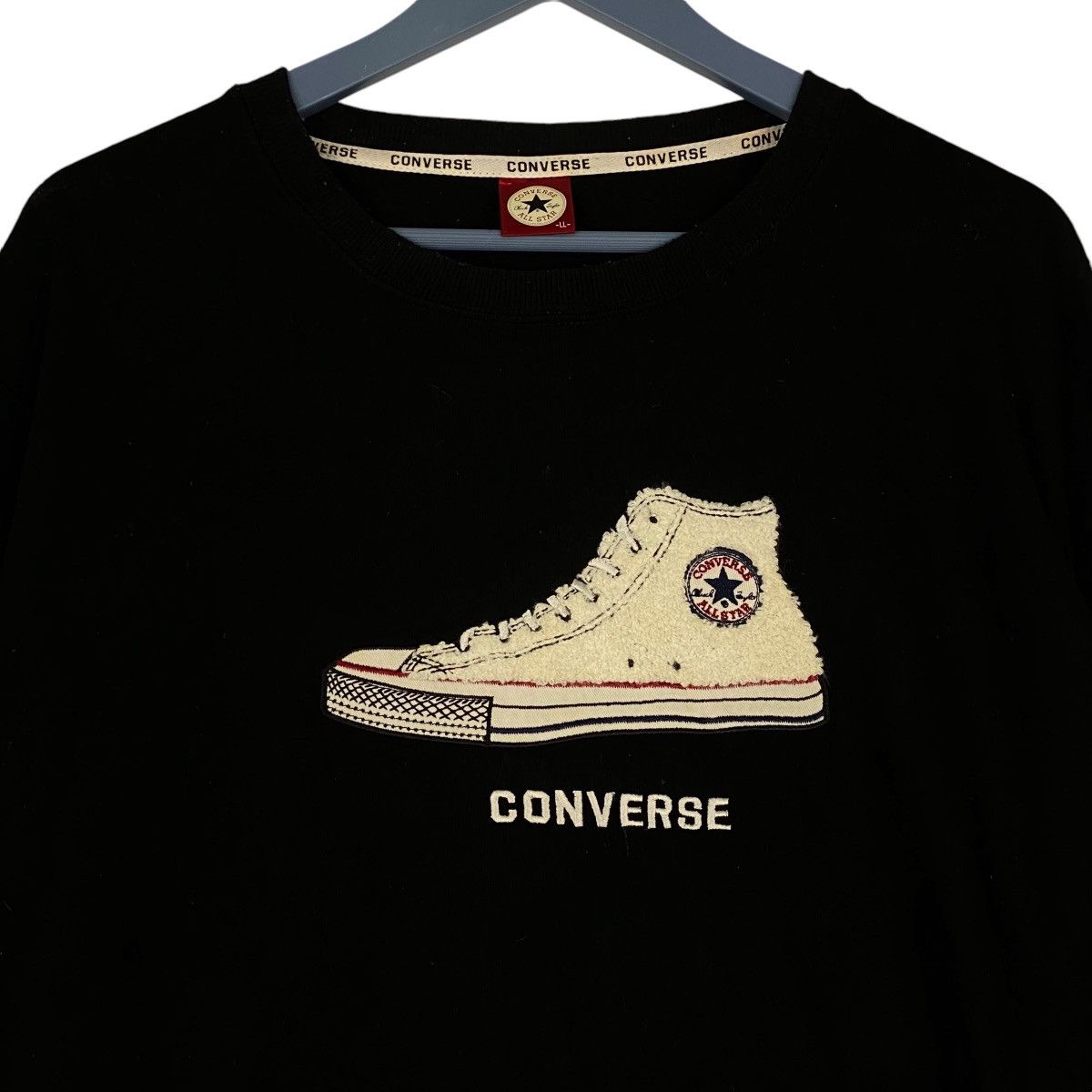 Converse × Vintage Vintage Converse All Star Crewneck Sweatshirt Pullover Size US XL / EU 56 / 4 - 4 Thumbnail